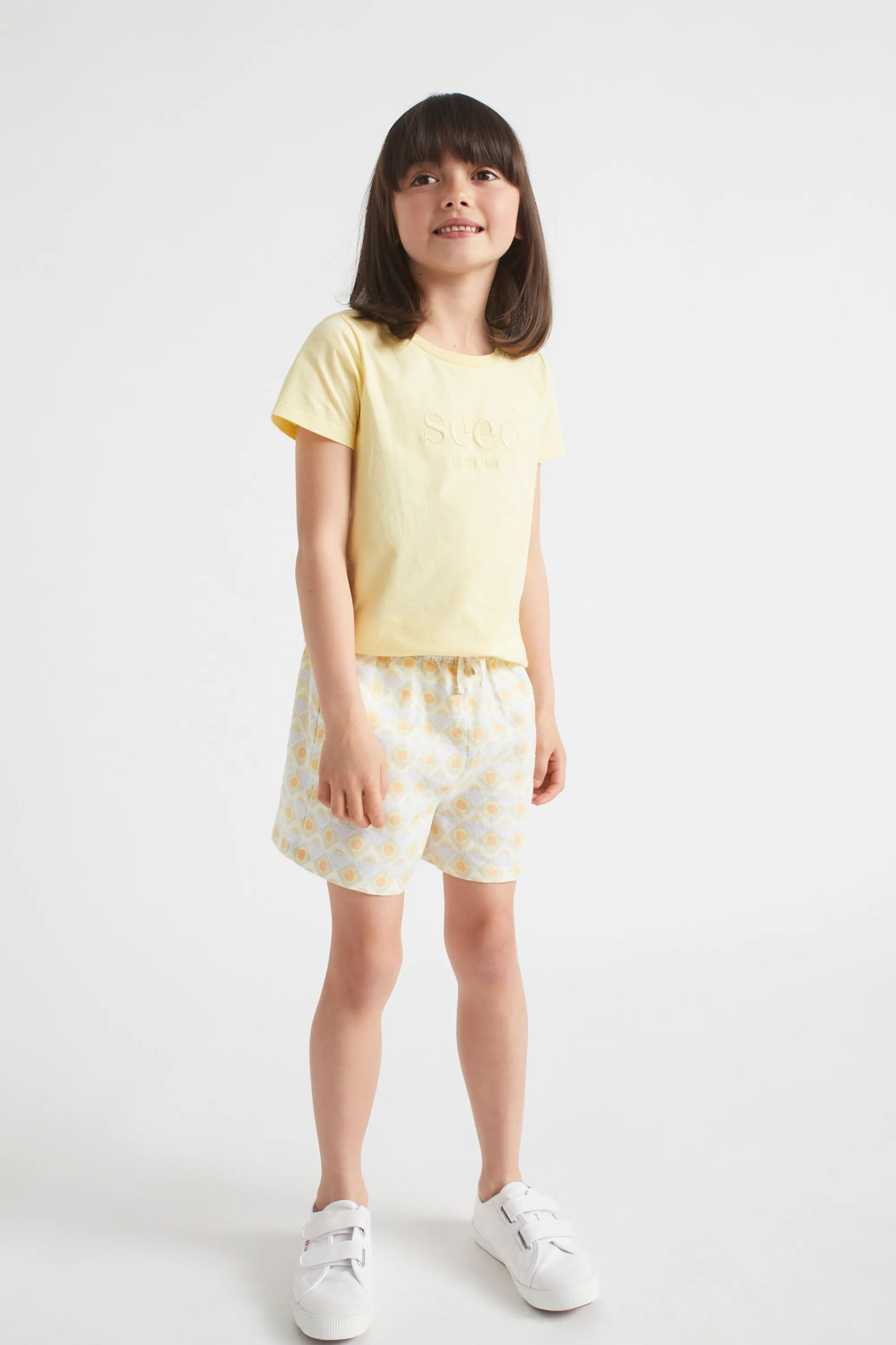 Girl Seed Heritage Shorts-Easy Linen Short