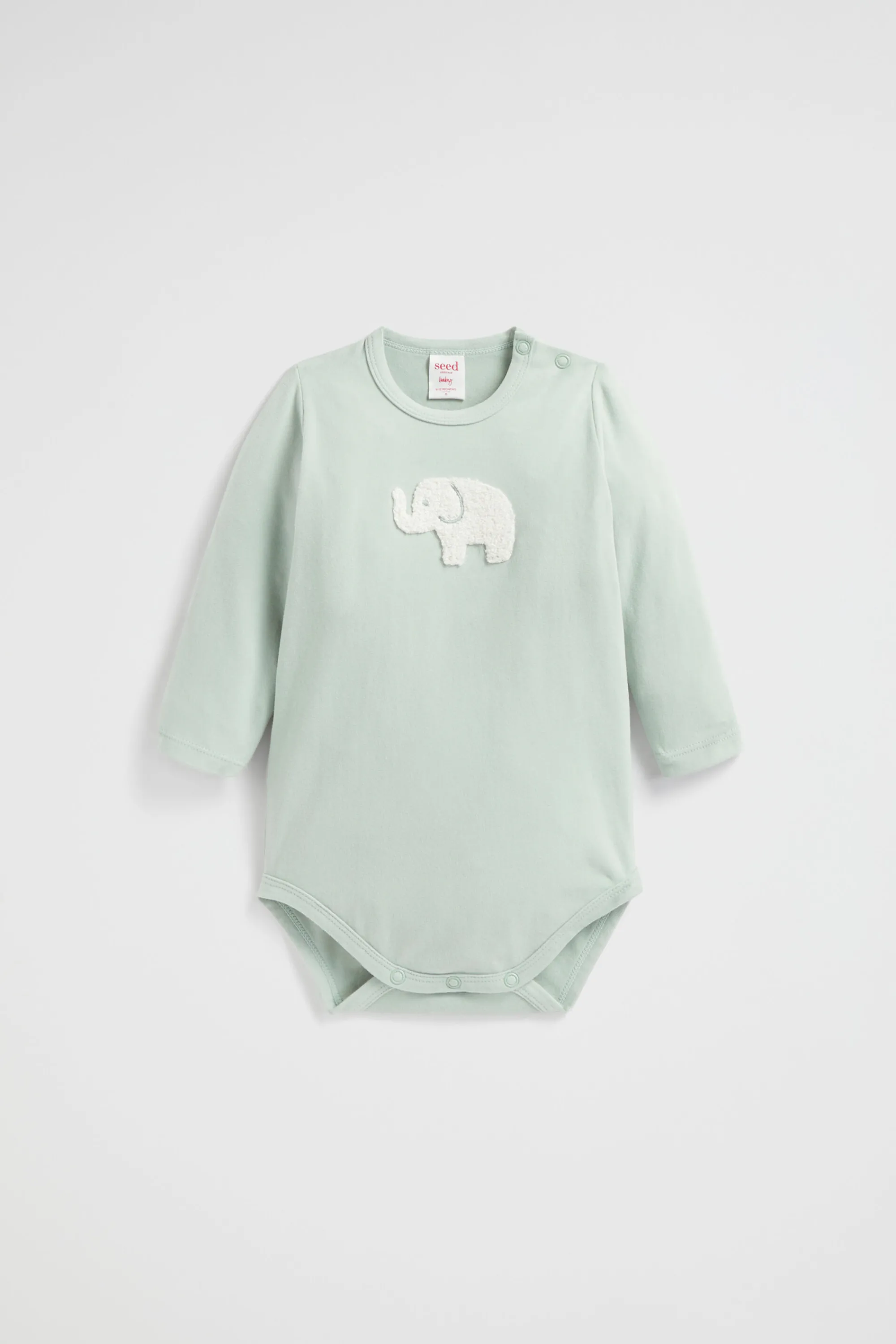 Newborn Seed Heritage Bodysuits & Onesies-Elephant Bodysuit