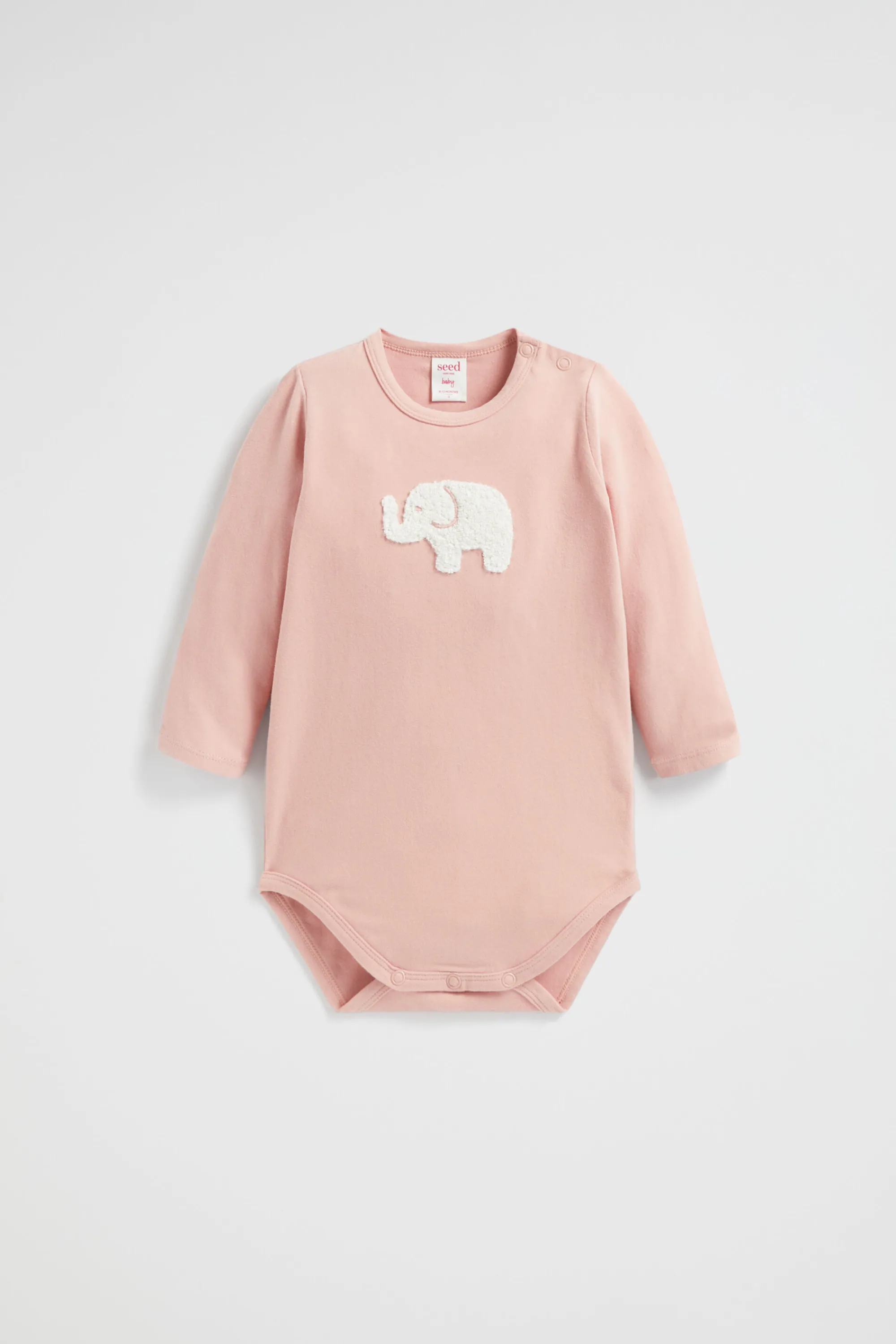 Newborn Seed Heritage Bodysuits & Onesies-Elephant Bodysuit