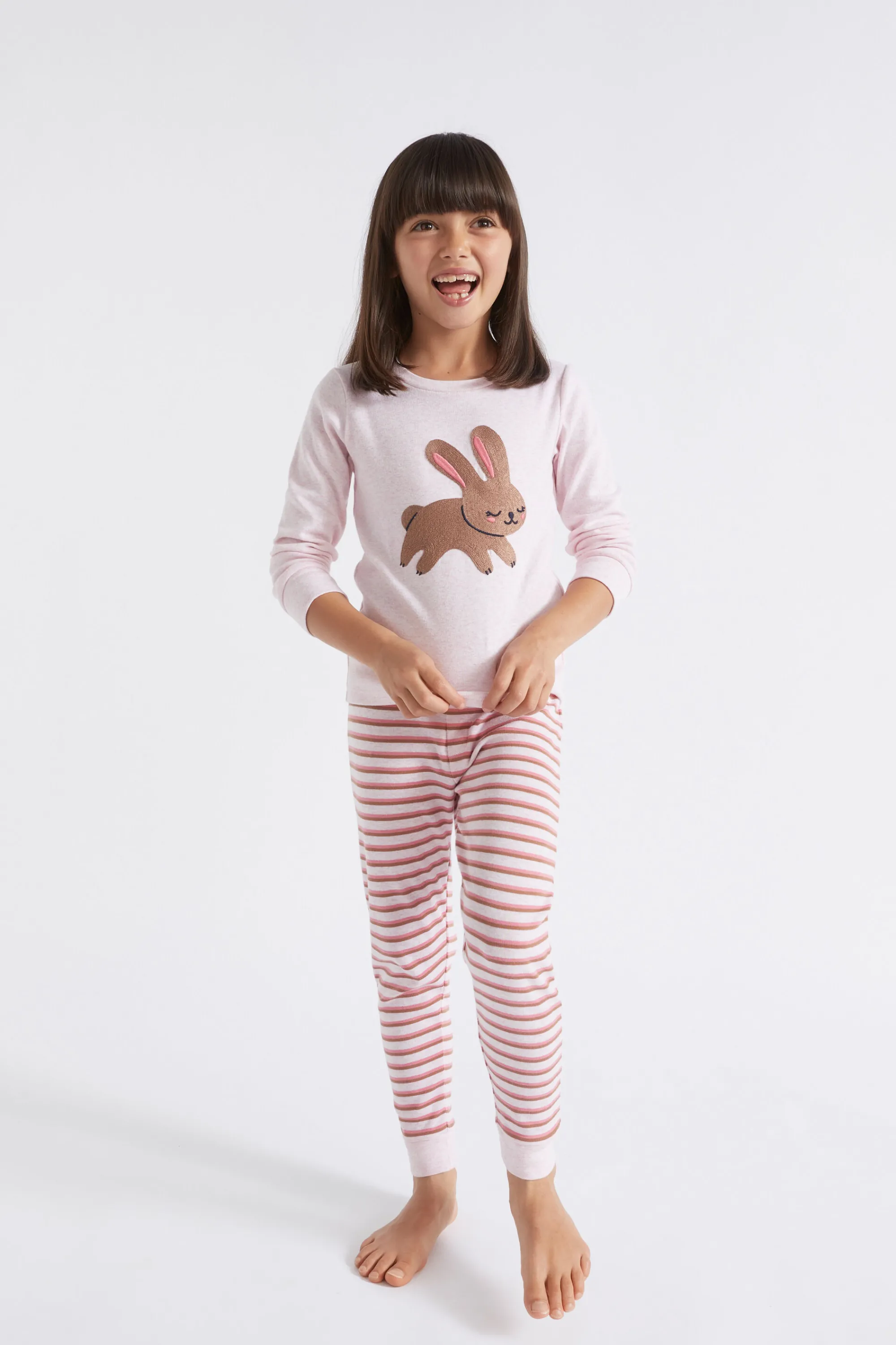 Girl Seed Heritage Pyjamas & Sleepwear-Embroidered Bunny Pyjama