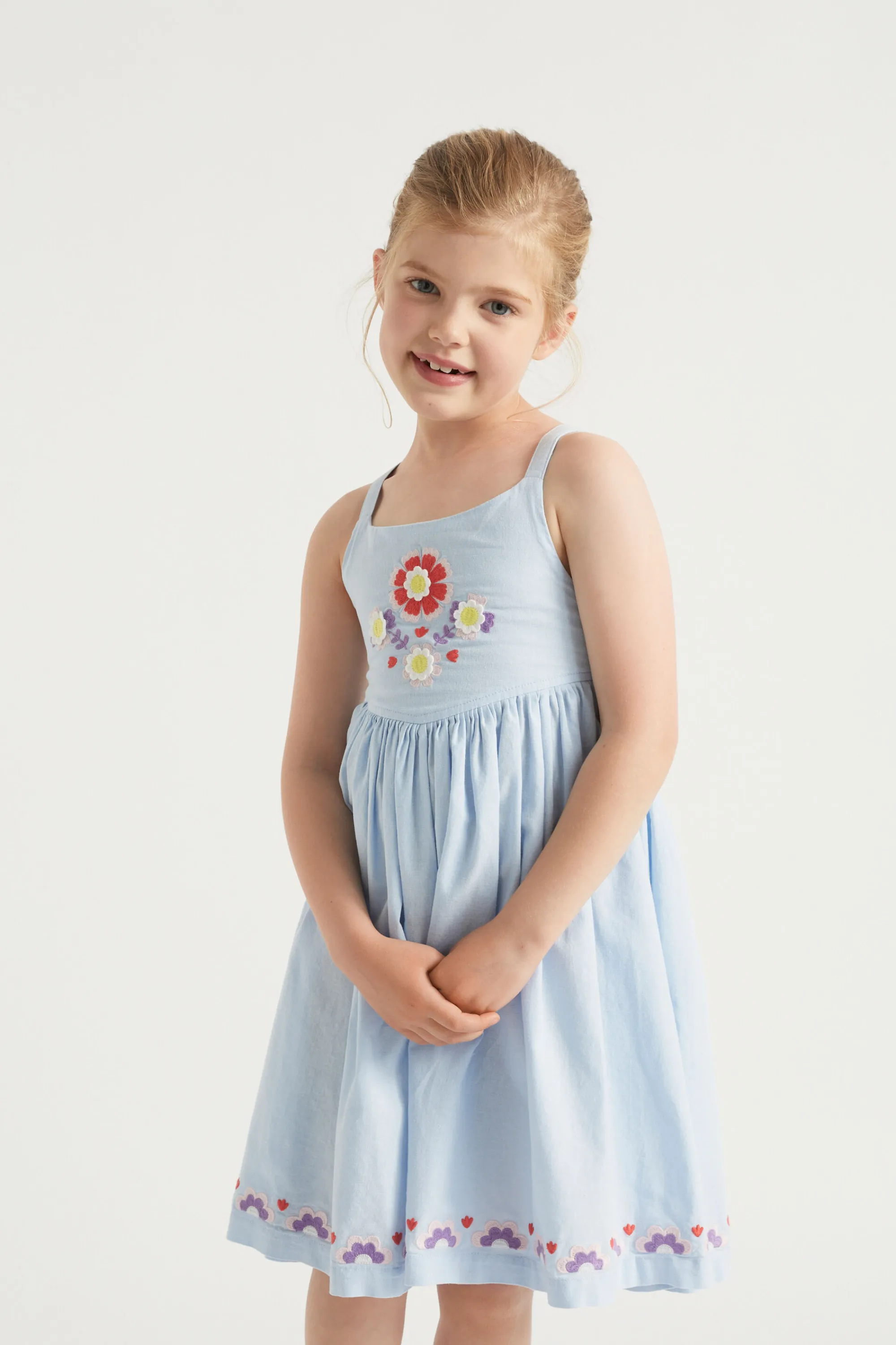 Girl Seed Heritage Dresses-Embroidered Dress