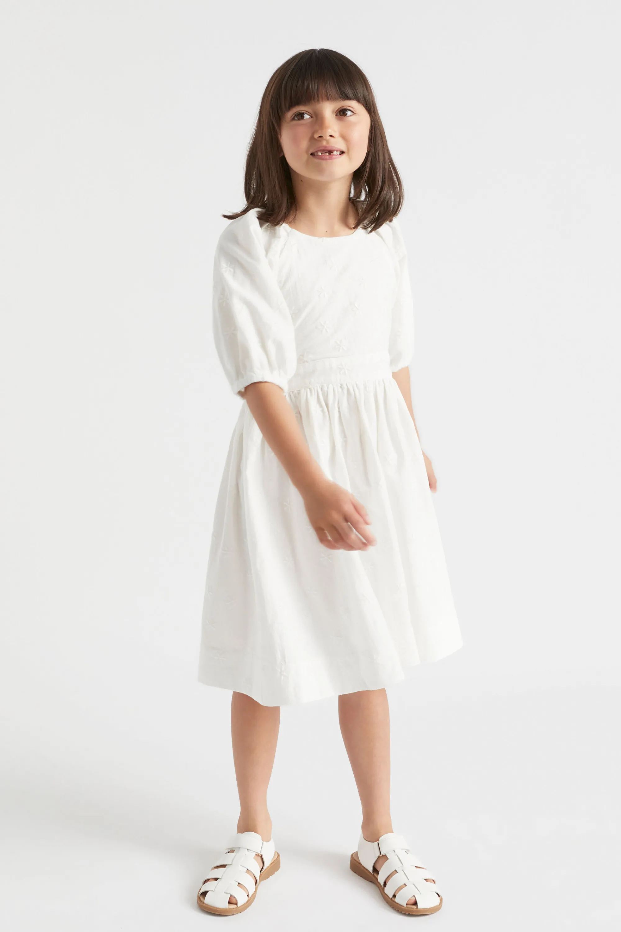 Girl Seed Heritage Dresses-Embroidered Dress