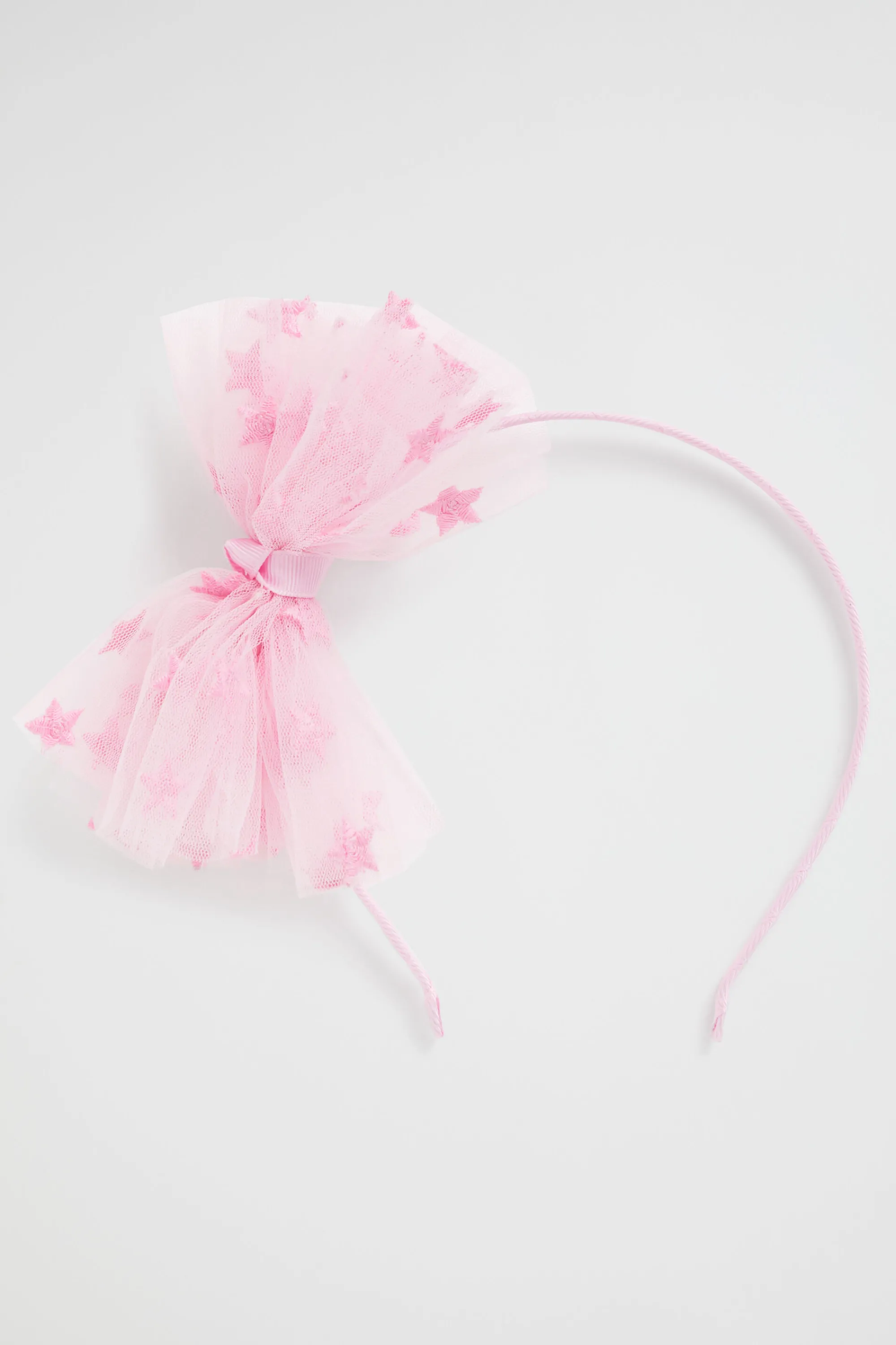 Girl Seed Heritage Hair Accessories-Embroidery Star Bow Headband