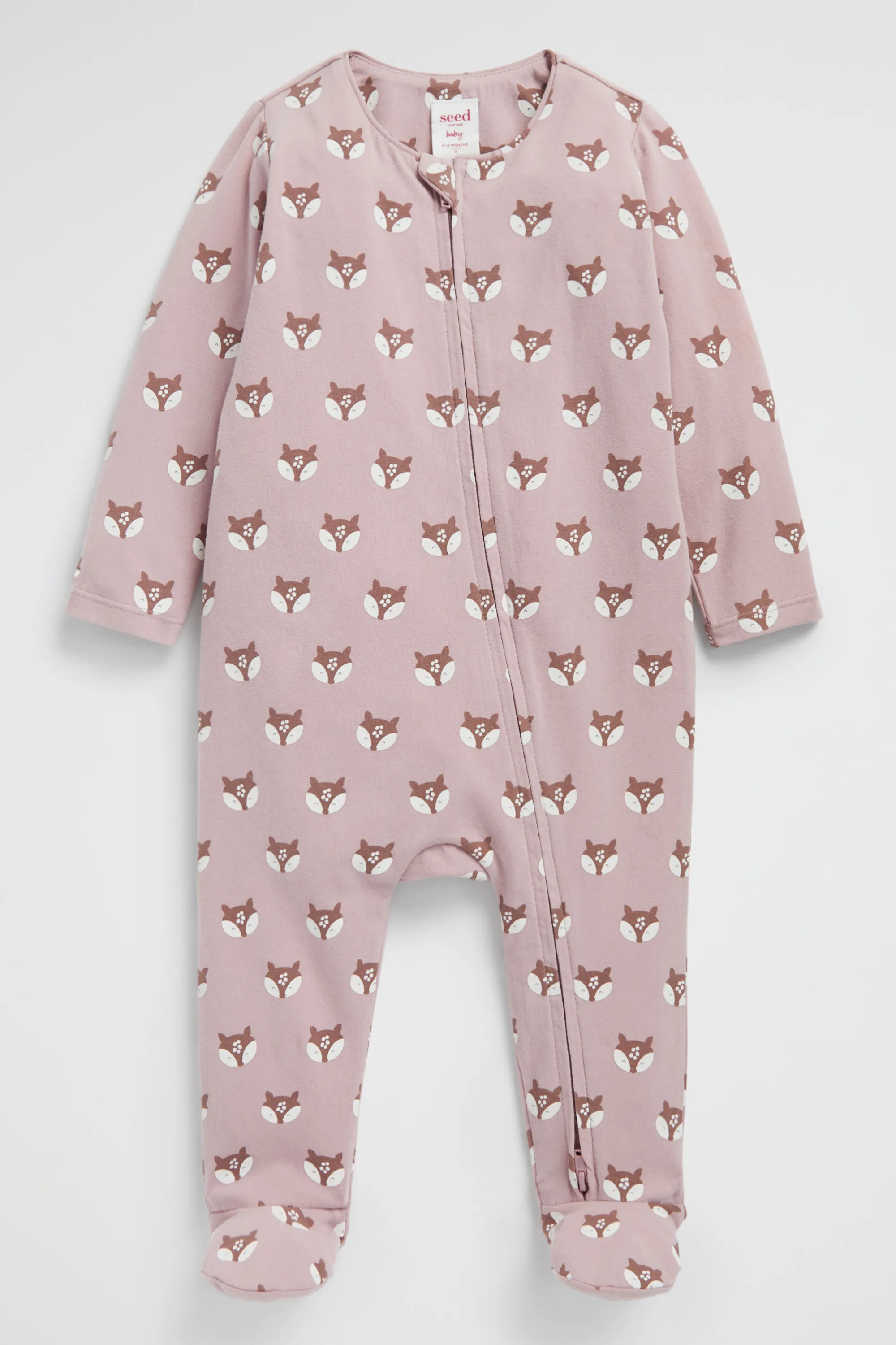 Newborn Seed Heritage Jumpsuits & Overalls-Fawn Zipsuit