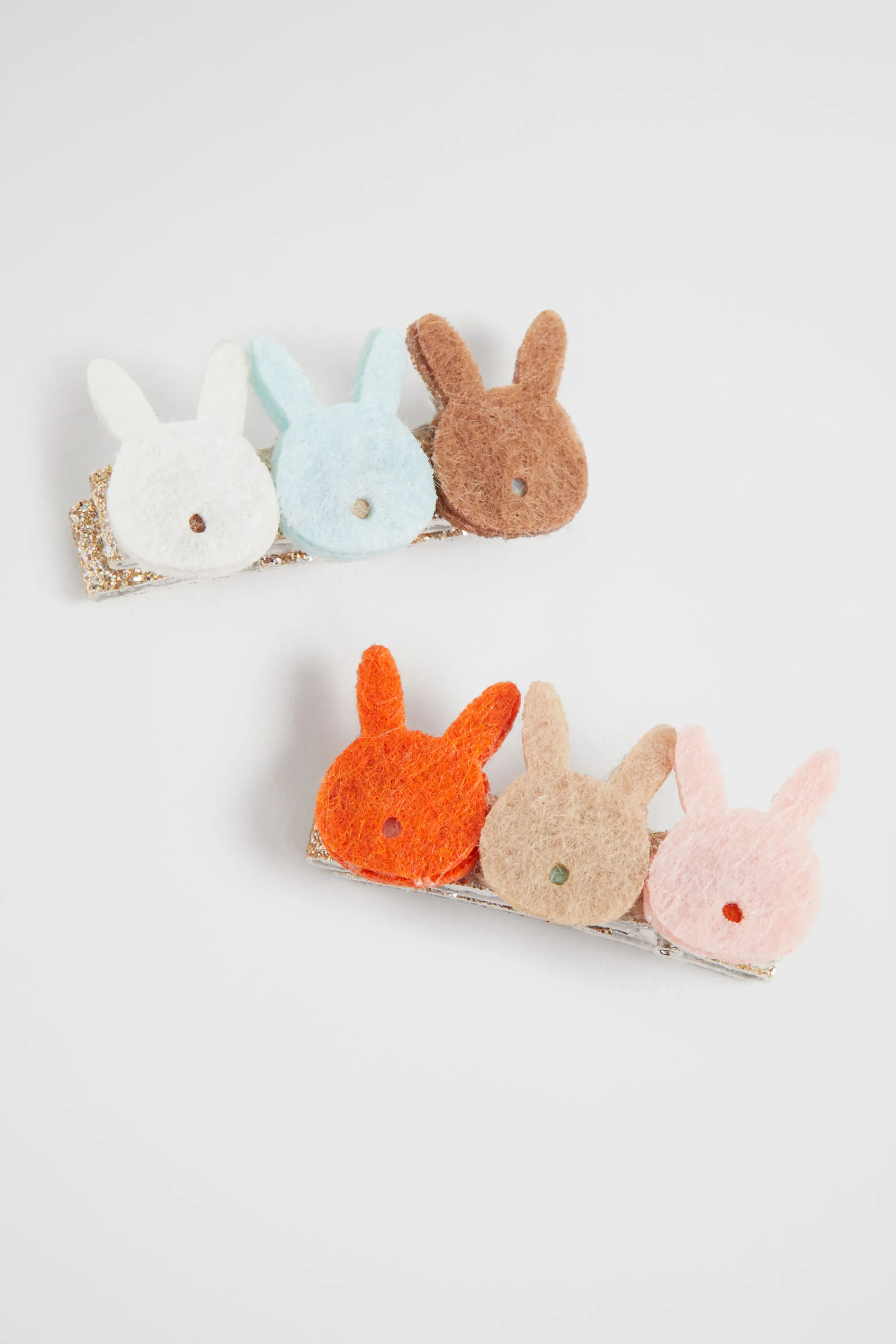 Girl Seed Heritage Hair Accessories-Felt Bunny Duck Clips