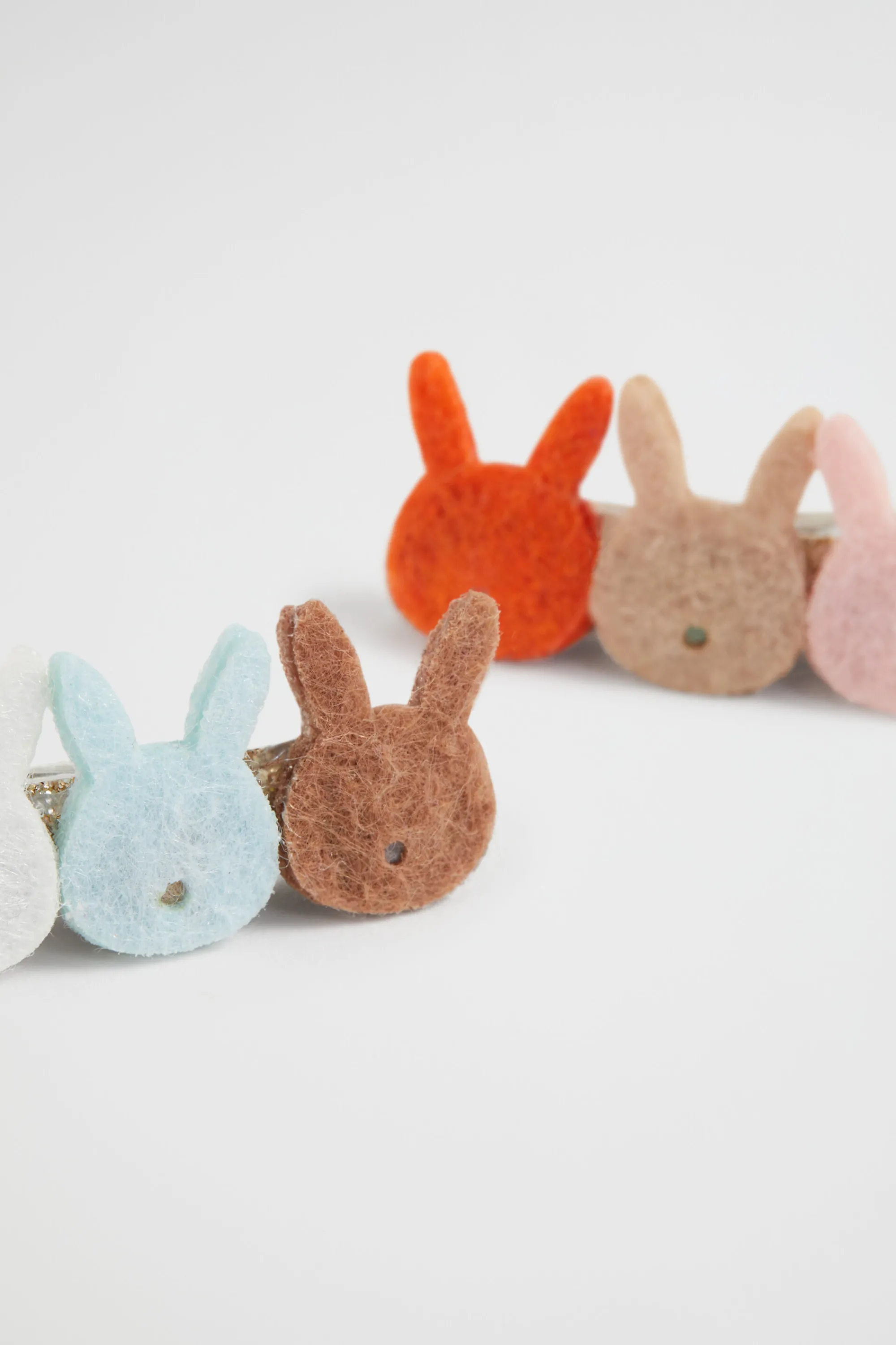 Girl Seed Heritage Hair Accessories-Felt Bunny Duck Clips