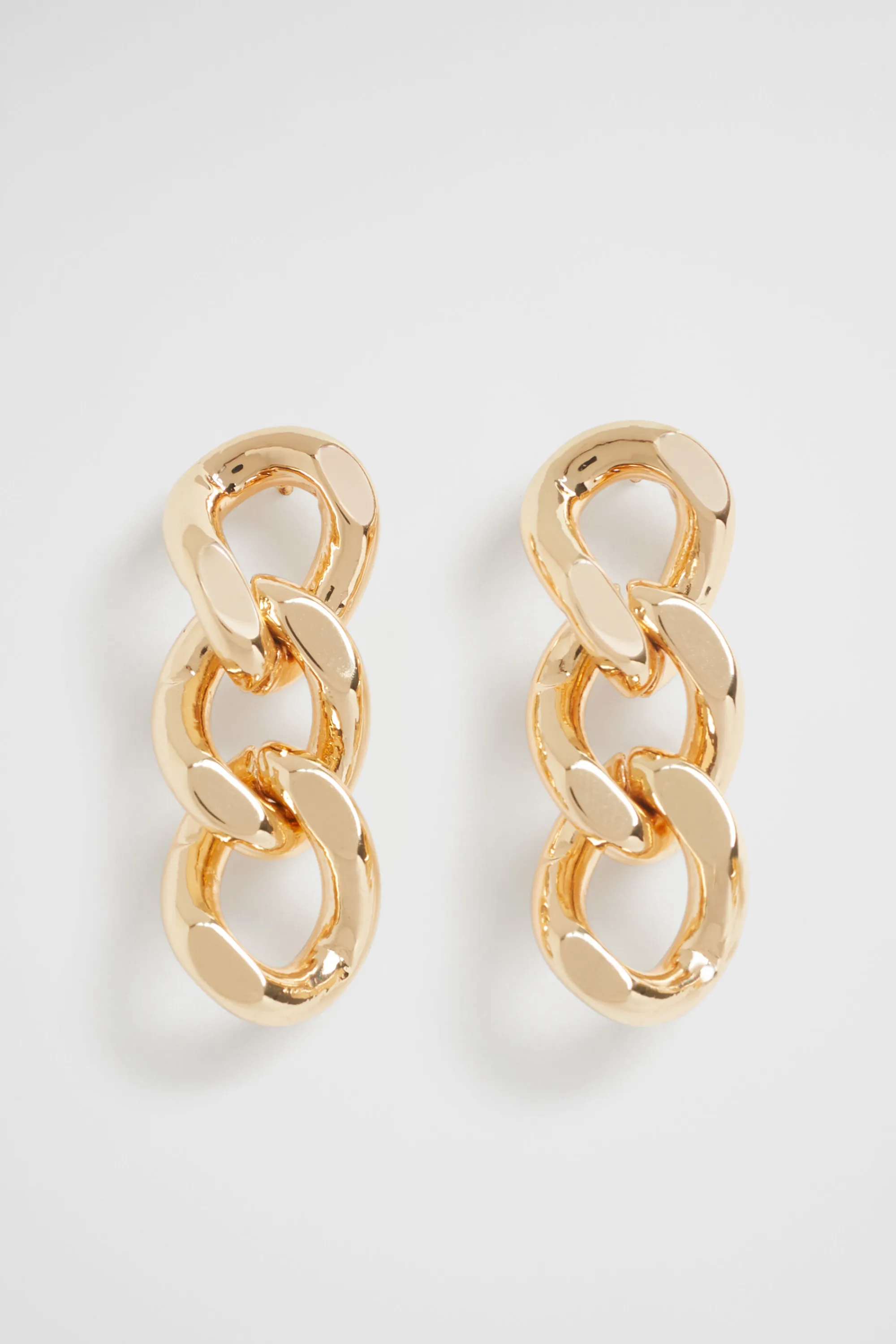 Woman Seed Heritage Jewellery-Flat Curb Chain Earring