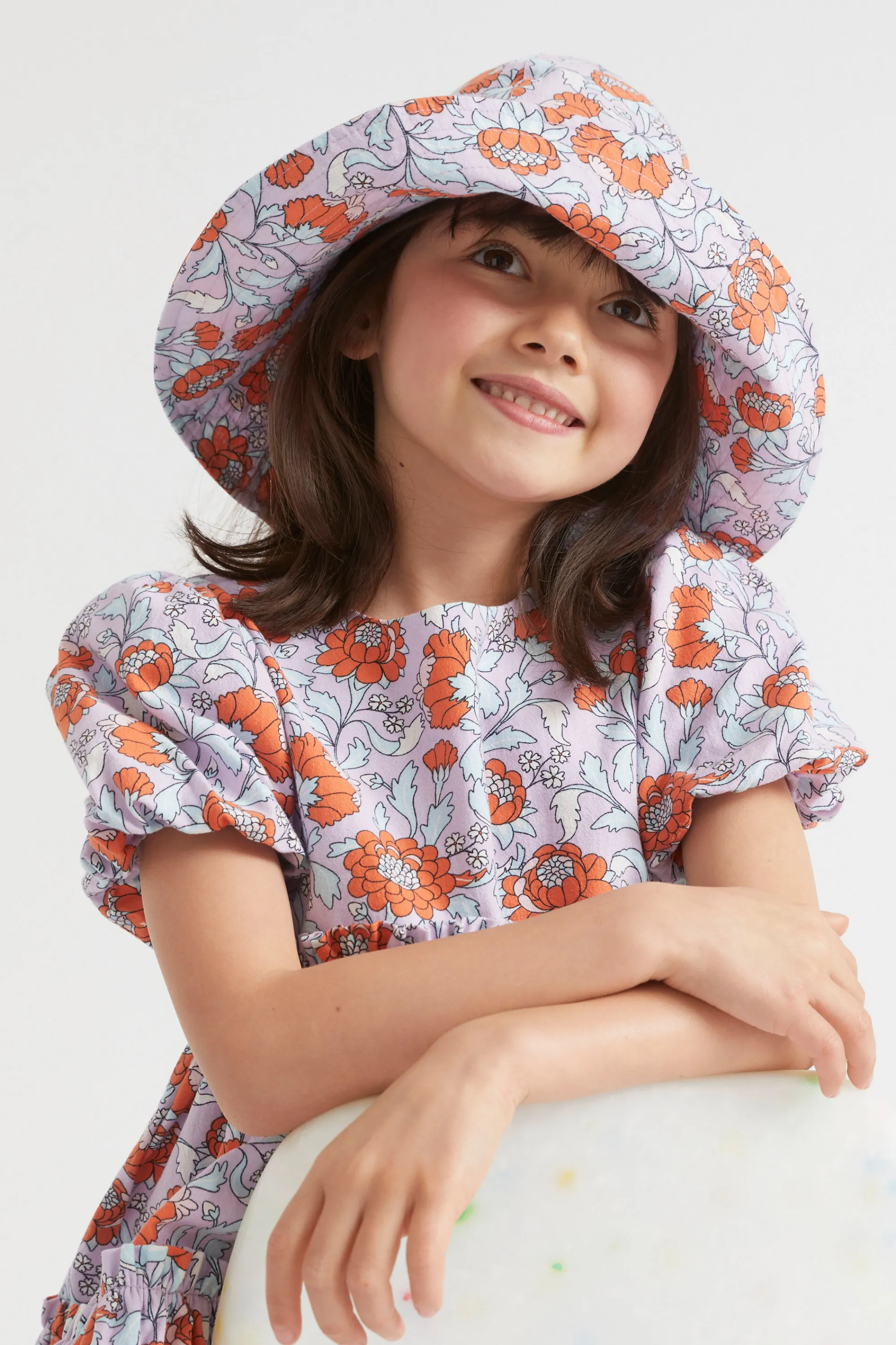 Girl Seed Heritage Hats & Beanies & Caps-Floral Bucket Hat