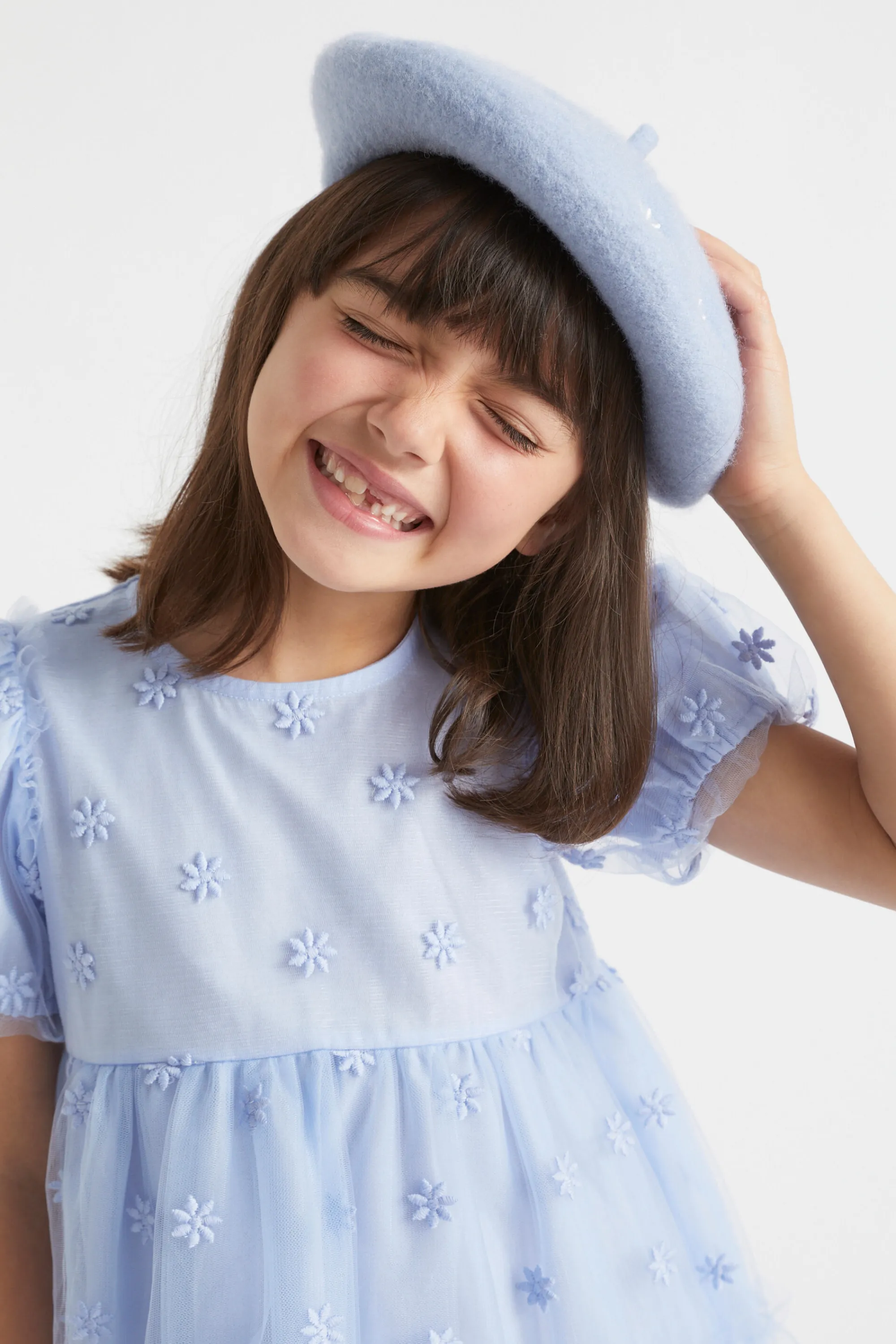 Girl Seed Heritage Hats & Beanies & Caps-Flower Beret