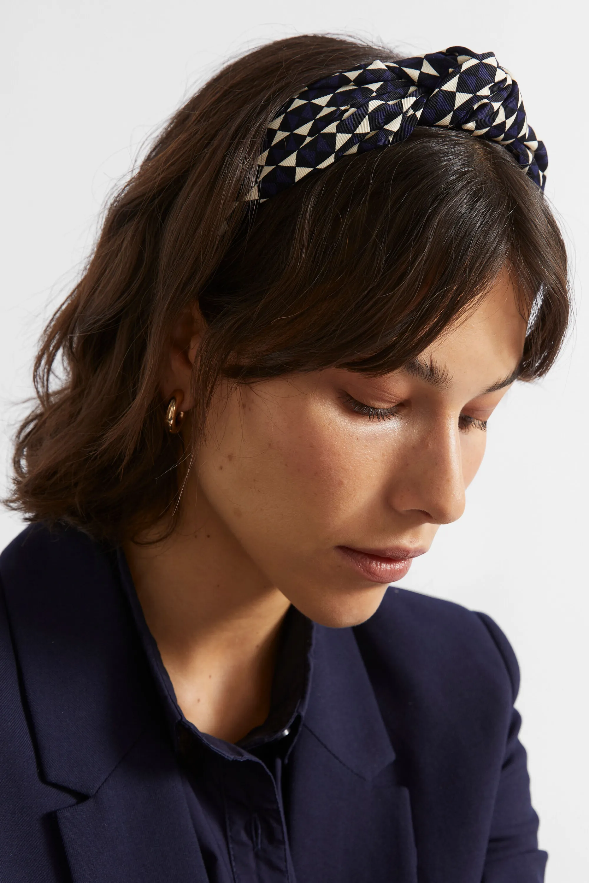 Woman Seed Heritage Hair Accessories-Geo Knot Headband