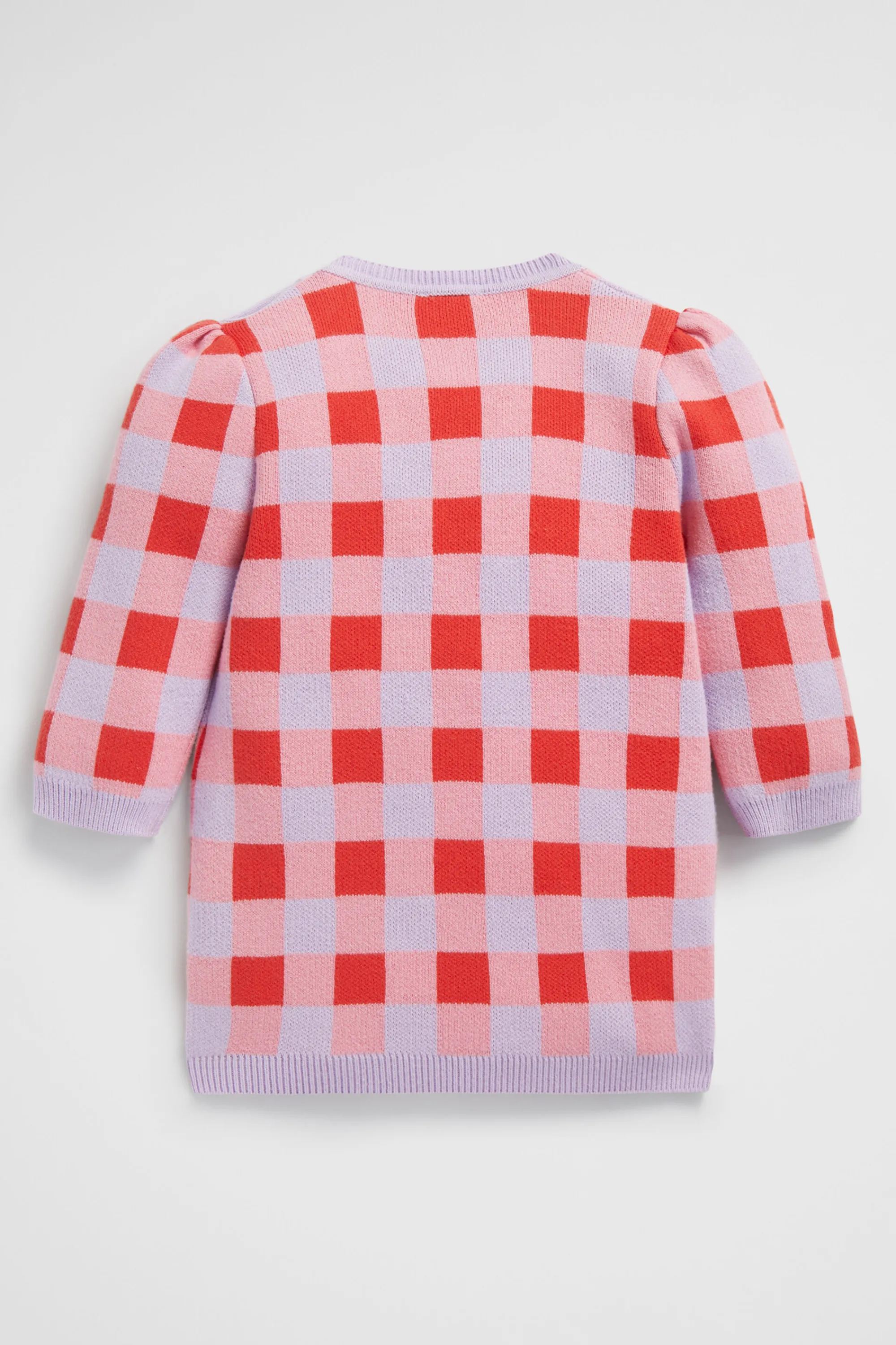 Baby Girl Seed Heritage Knitwear & Sweaters-Gingham Knit Dress