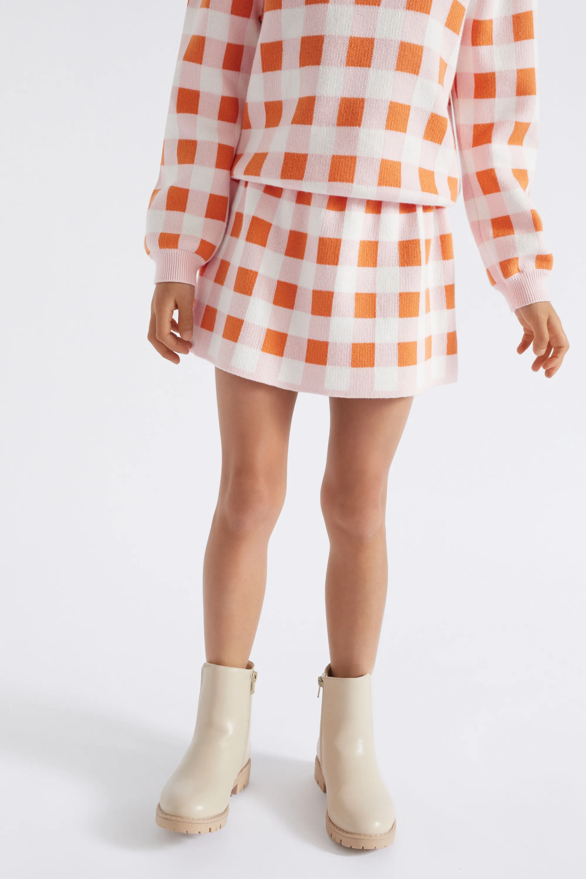 Girl Seed Heritage Skirts-Gingham Skirt