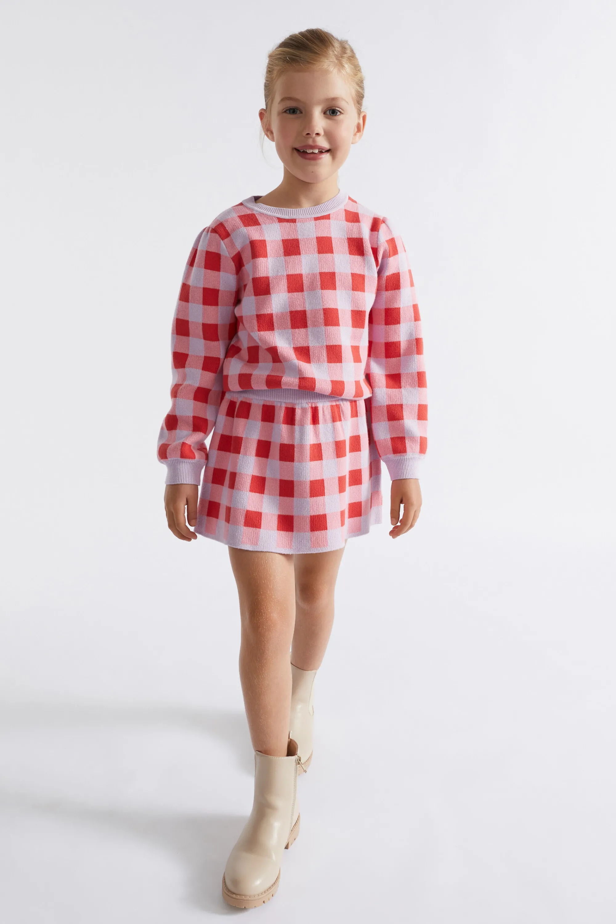 Girl Seed Heritage Skirts-Gingham Skirt