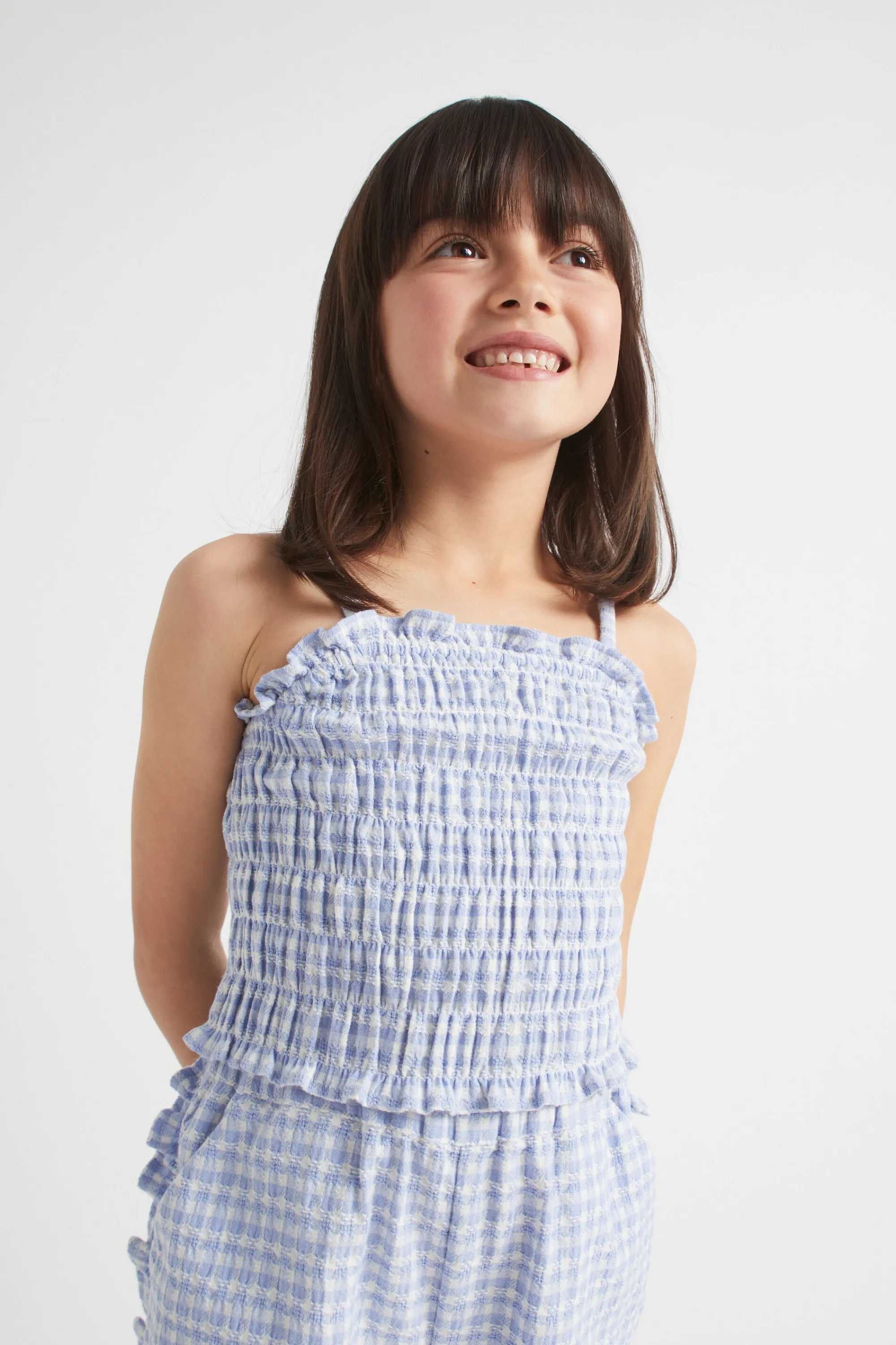 Girl Seed Heritage T-Shirts & Tops-Gingham Top