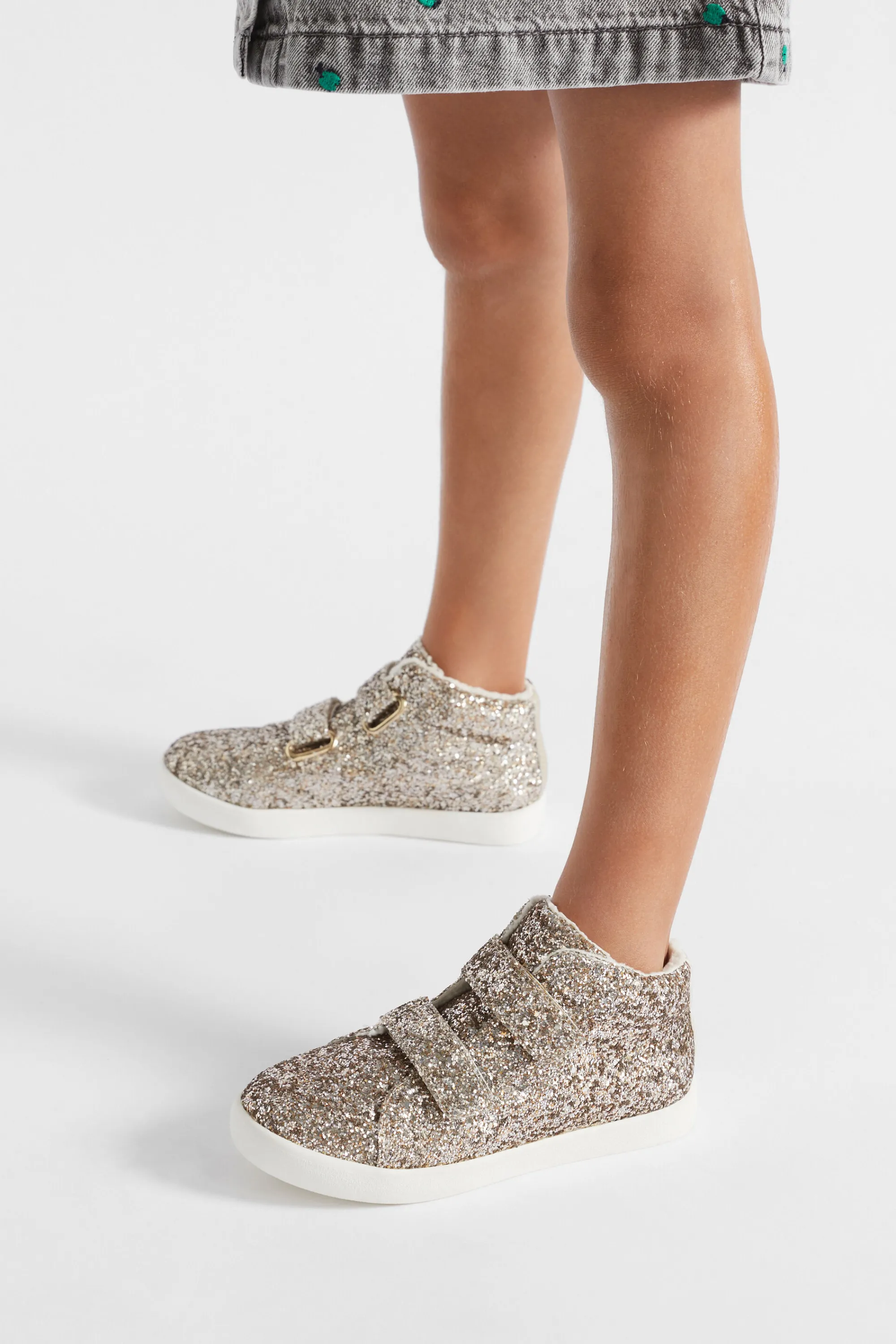 Girl Seed Heritage Sneakers & Trainers-Glitter Tab High Top