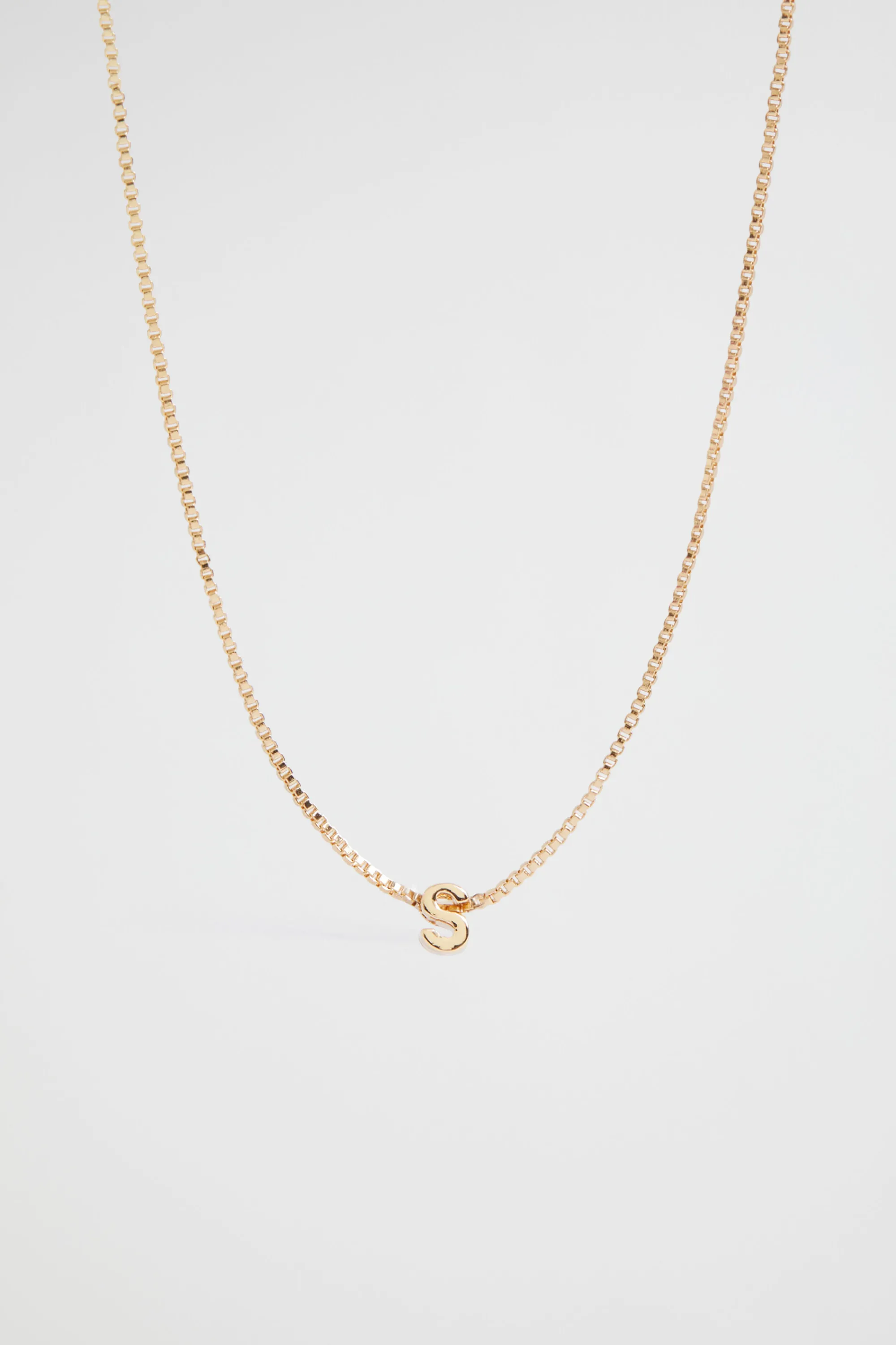 Woman Seed Heritage Jewellery-Gold Initial Necklace