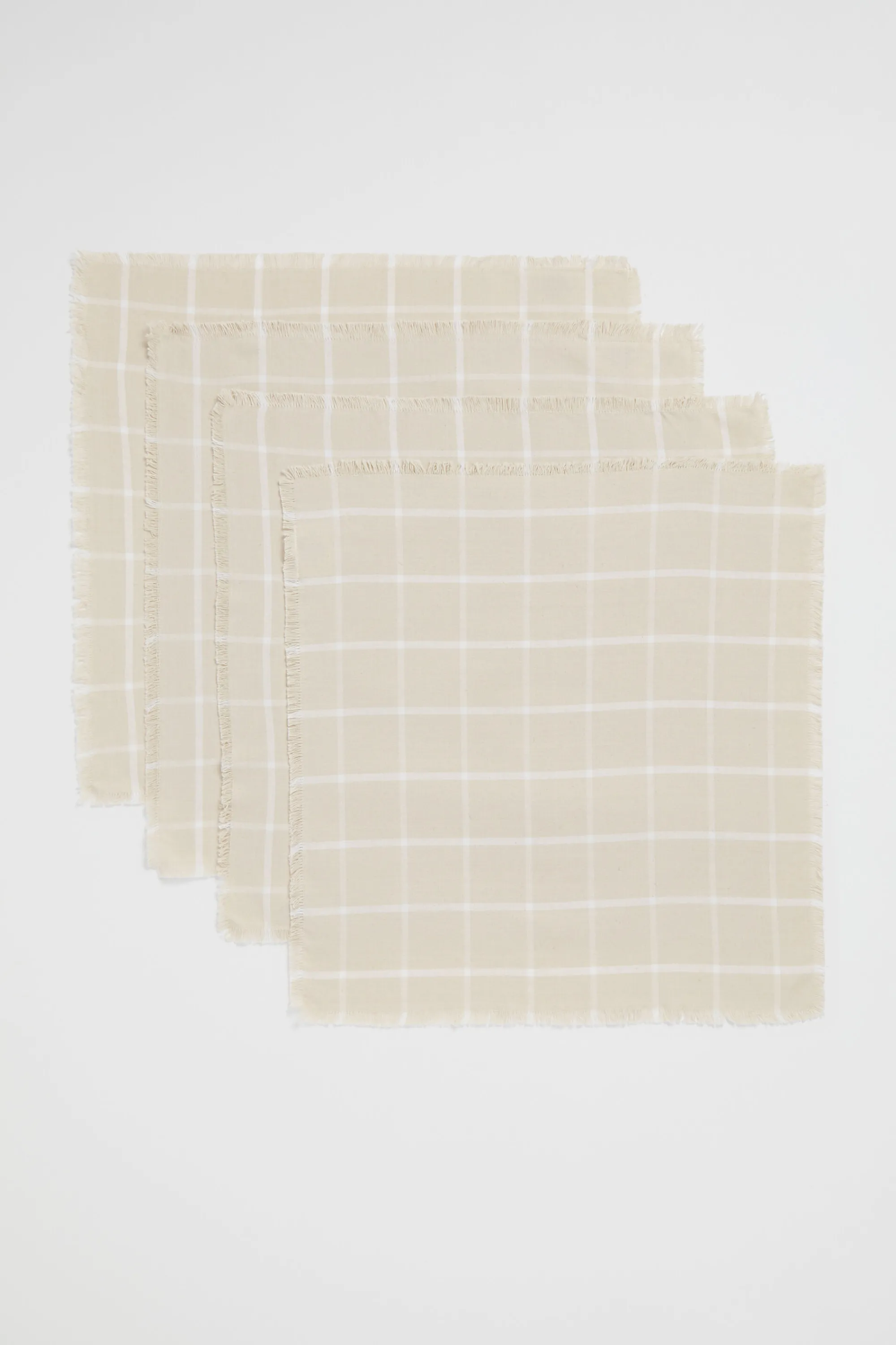 Seed Heritage Kitchen & Dining-Grid Napkin Set Of 4