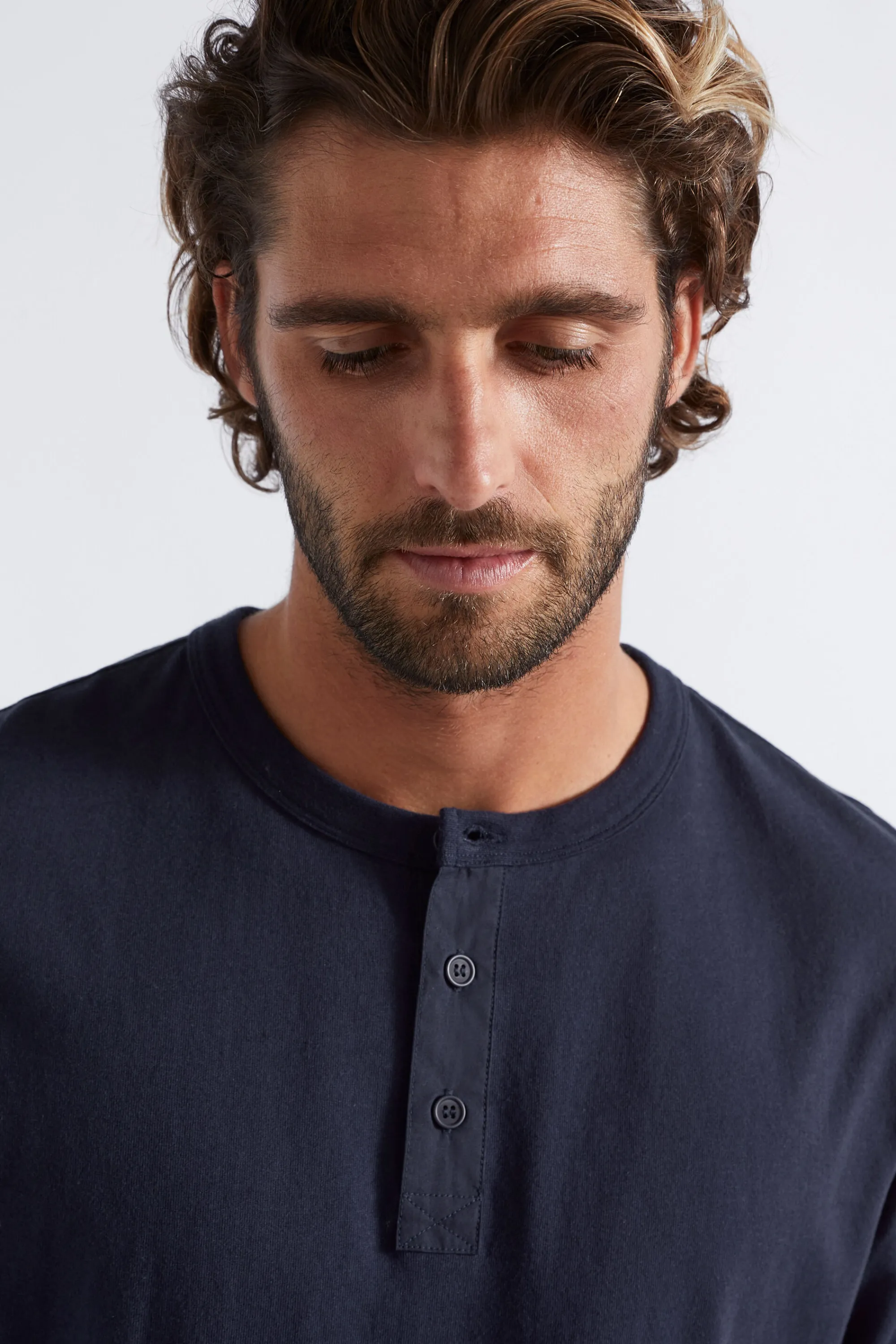 Man Seed Heritage T-Shirts & Sweaters-Henley Tee