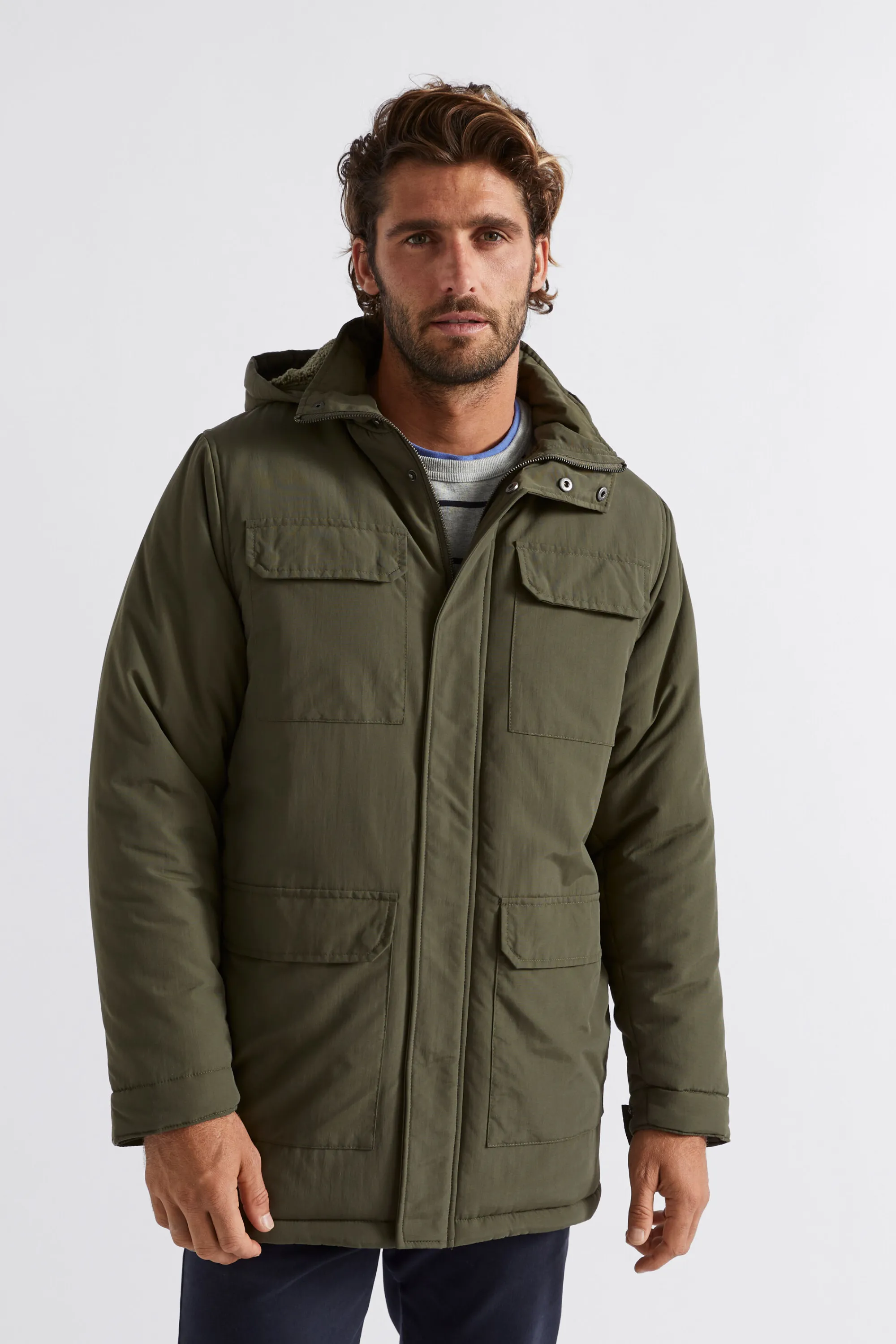 Man Seed Heritage Jackets & Vests-Hooded Parka