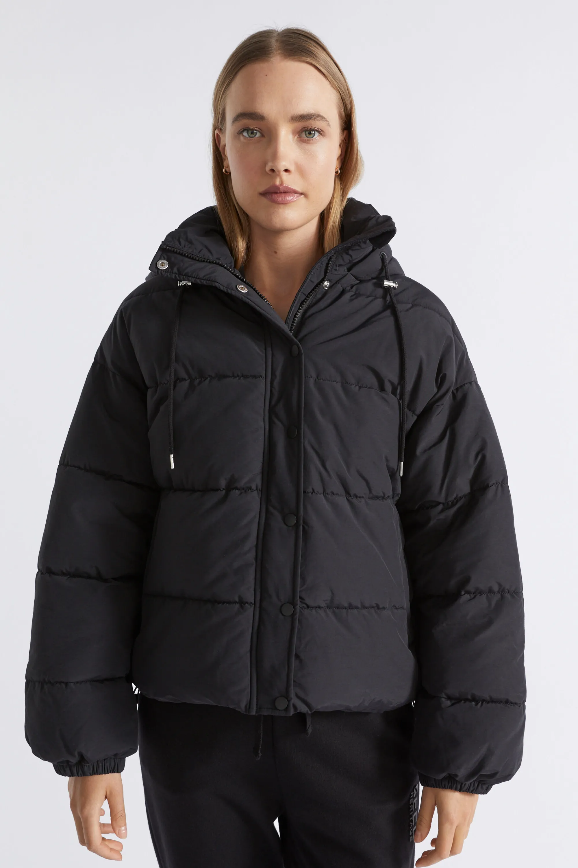 Woman Seed Heritage Jackets & Vests-Hooded Puffer Jacket