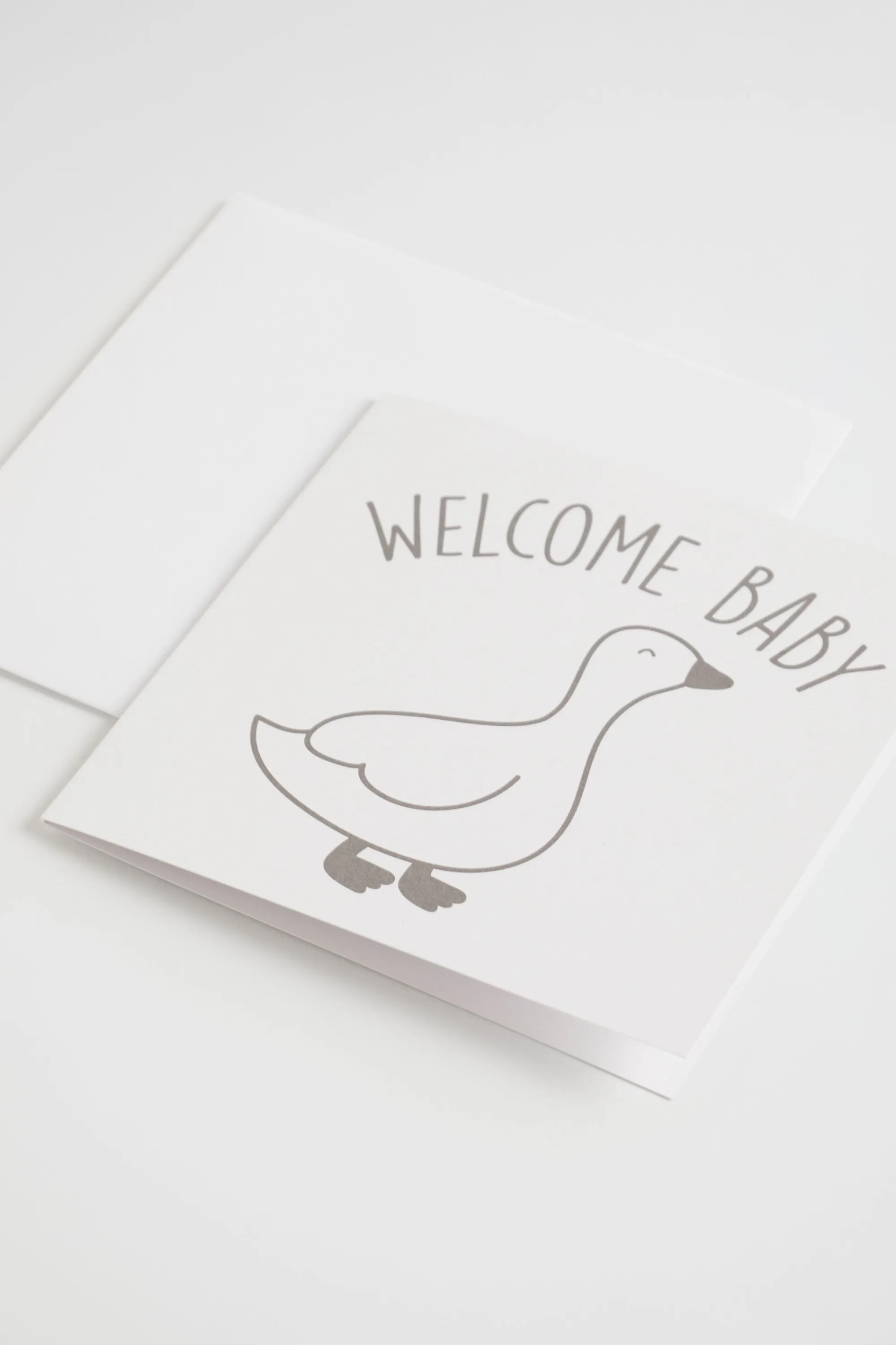 Newborn Seed Heritage Stationery-Large Welcome Baby Duck Card