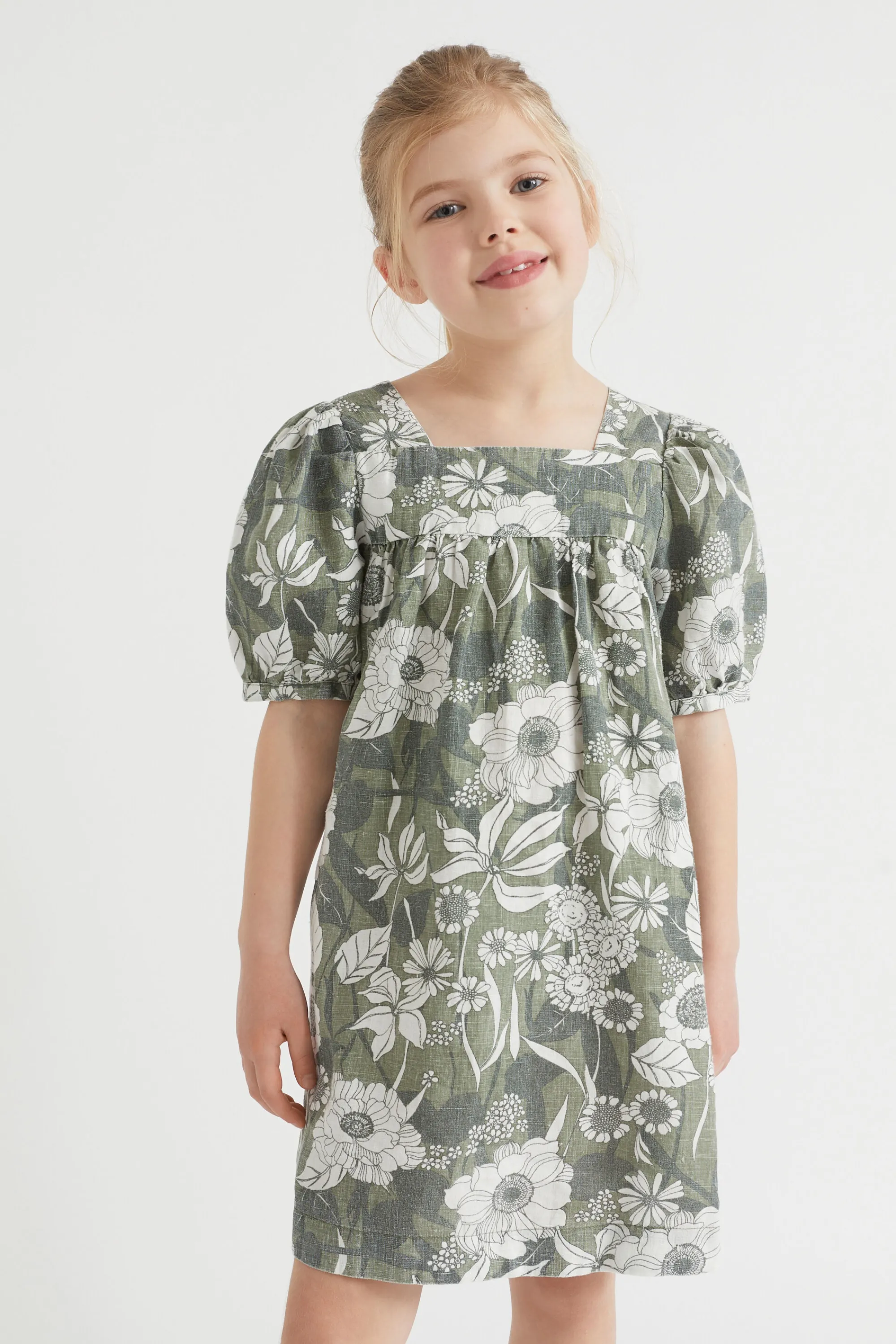 Girl Seed Heritage Dresses-Linen Dress