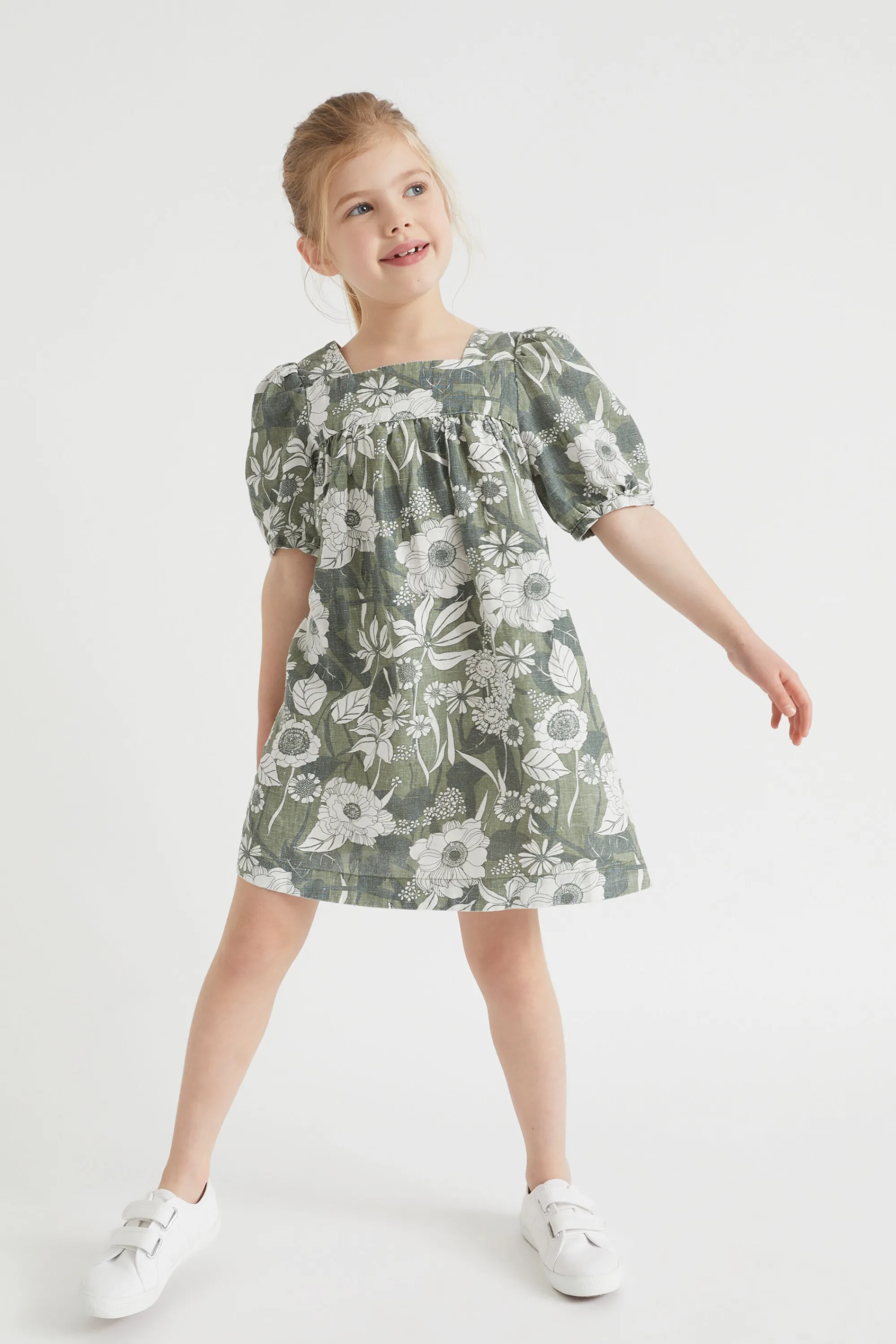 Girl Seed Heritage Dresses-Linen Dress