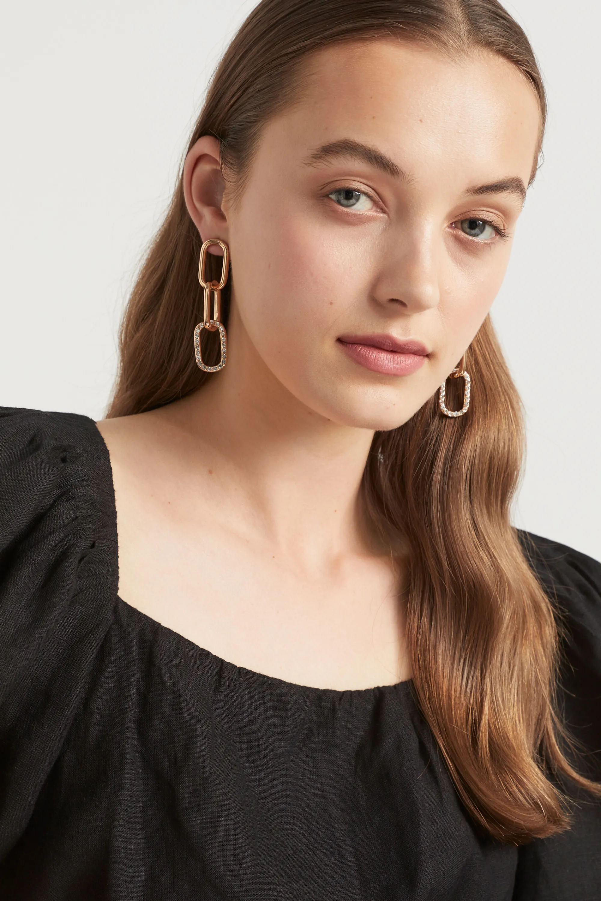 Woman Seed Heritage Jewellery-Linking Drop Earring