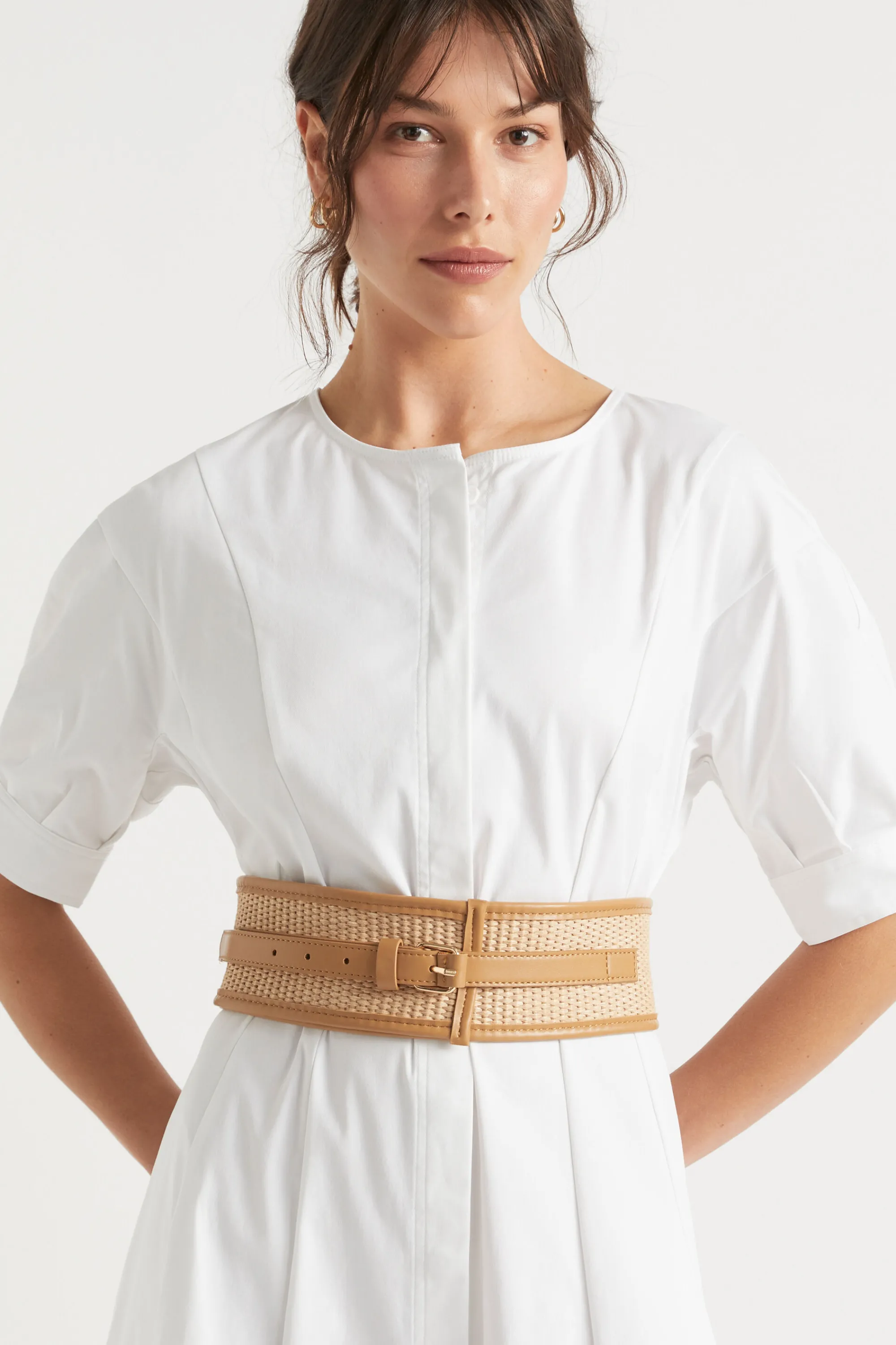 Woman Seed Heritage Belts-Lonni Wide Waist Belt