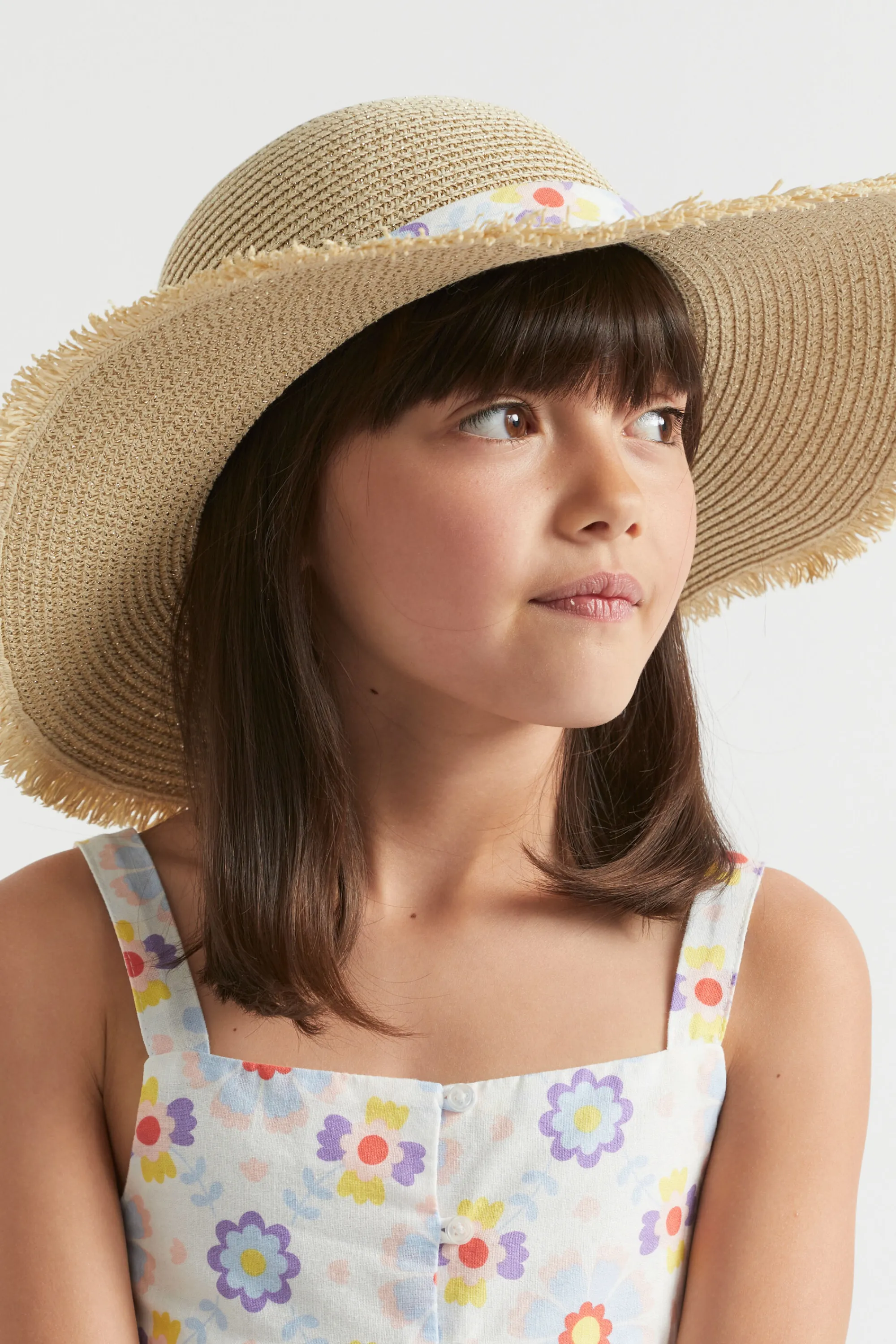 Girl Seed Heritage Hats & Beanies & Caps-Metallic Floppy Hat