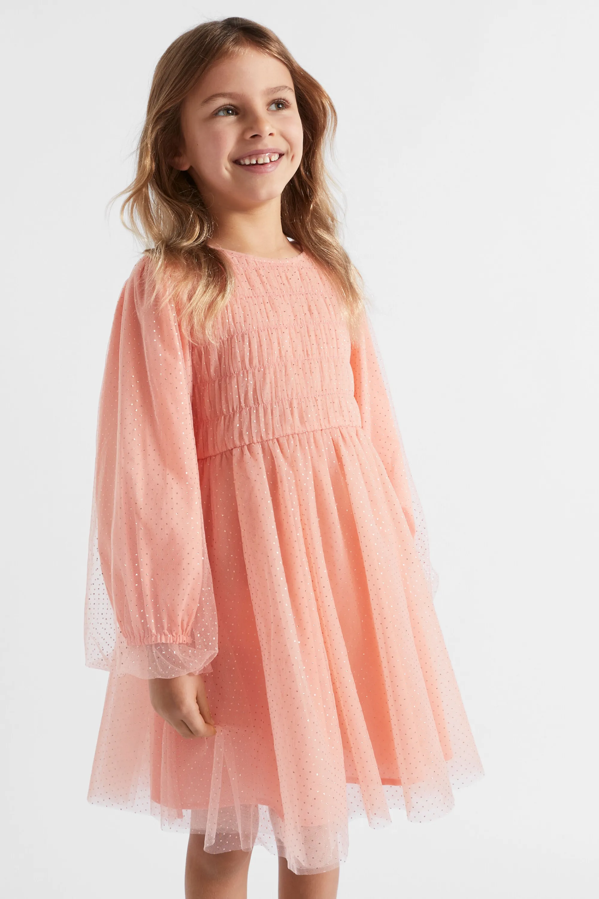 Girl Seed Heritage Dresses-Metallic Pinspot Dress