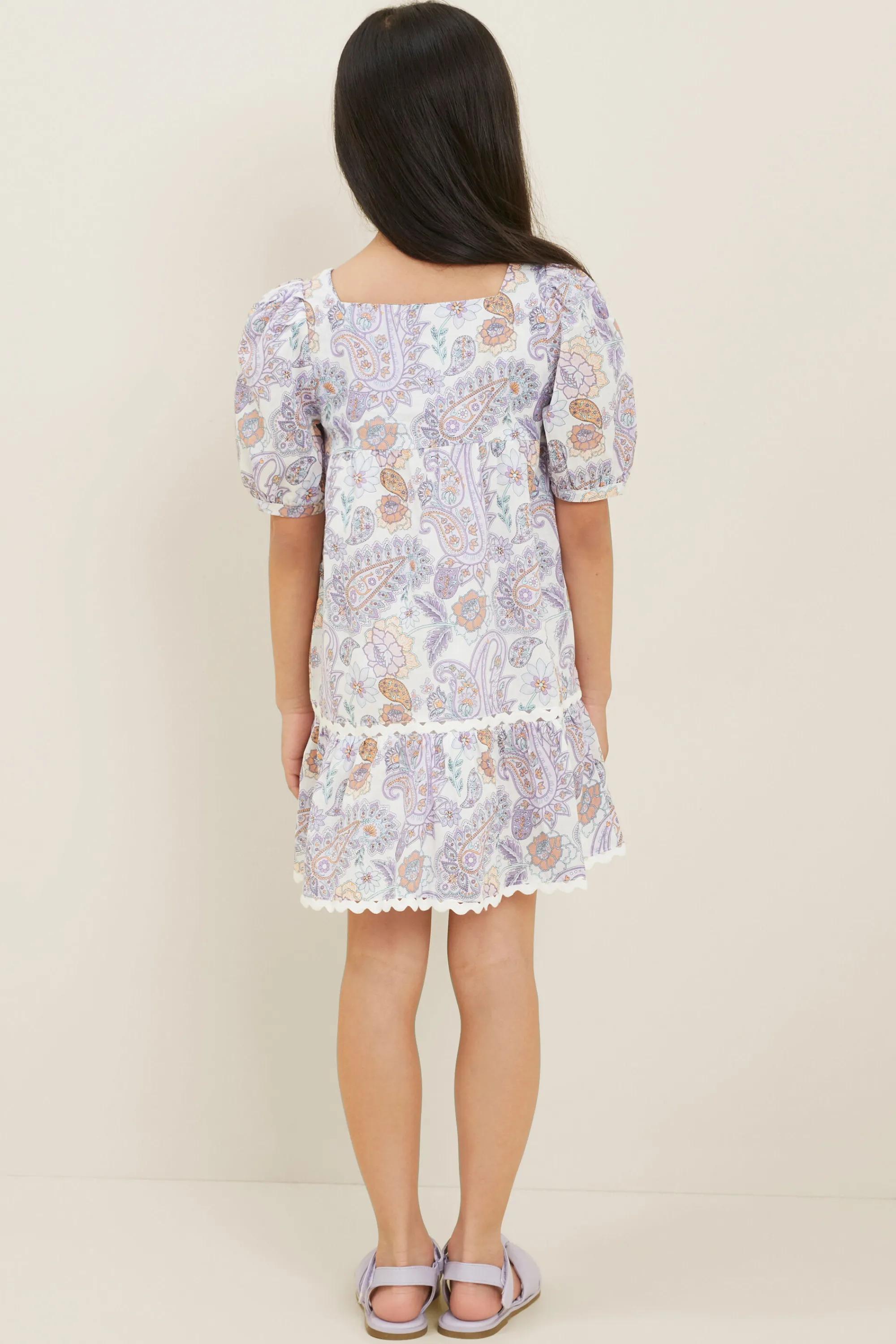 Girl Seed Heritage Dresses-Mini Paisley Dress