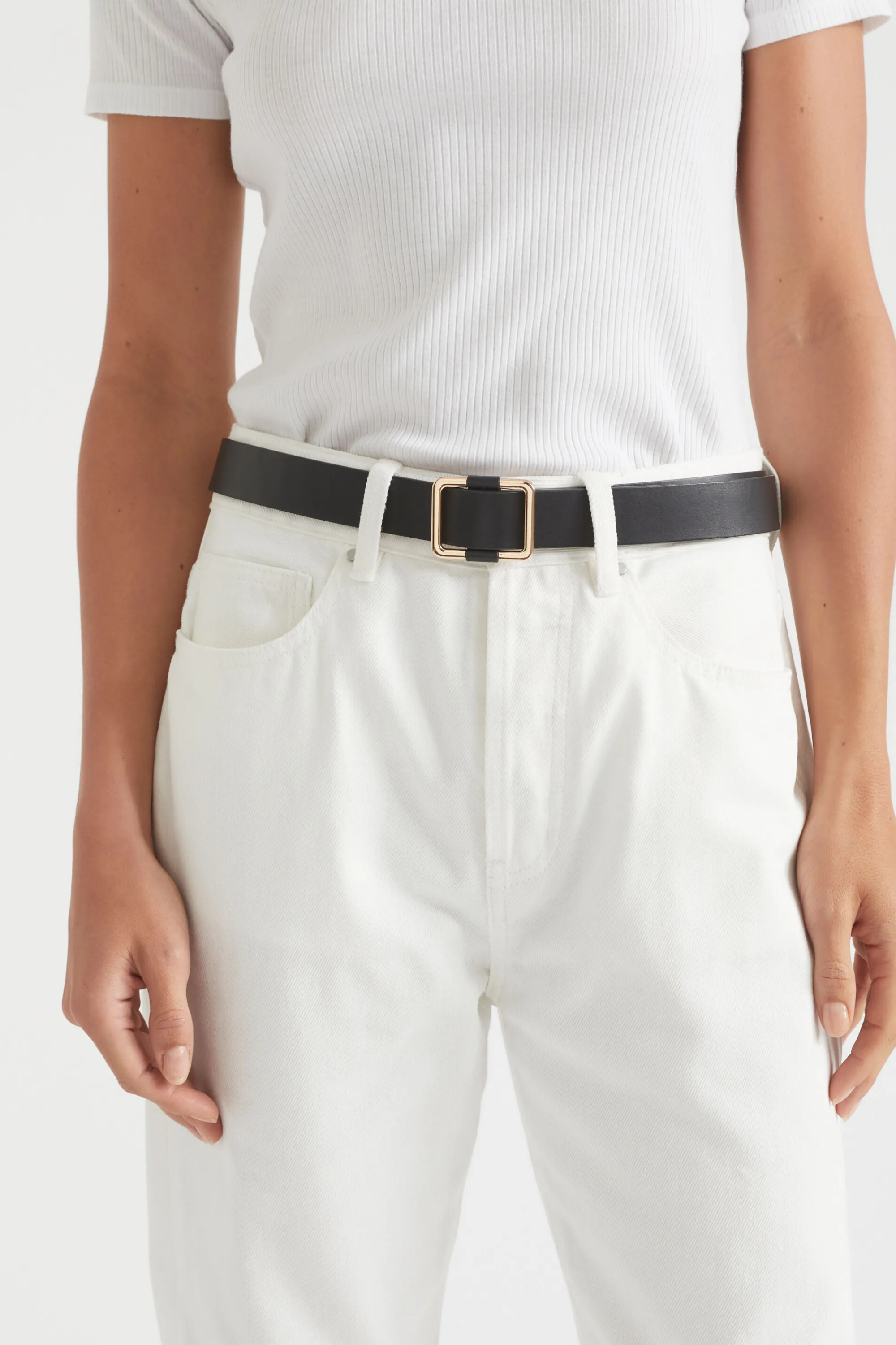 Woman Seed Heritage Belts-Naomi Leather Hip Belt