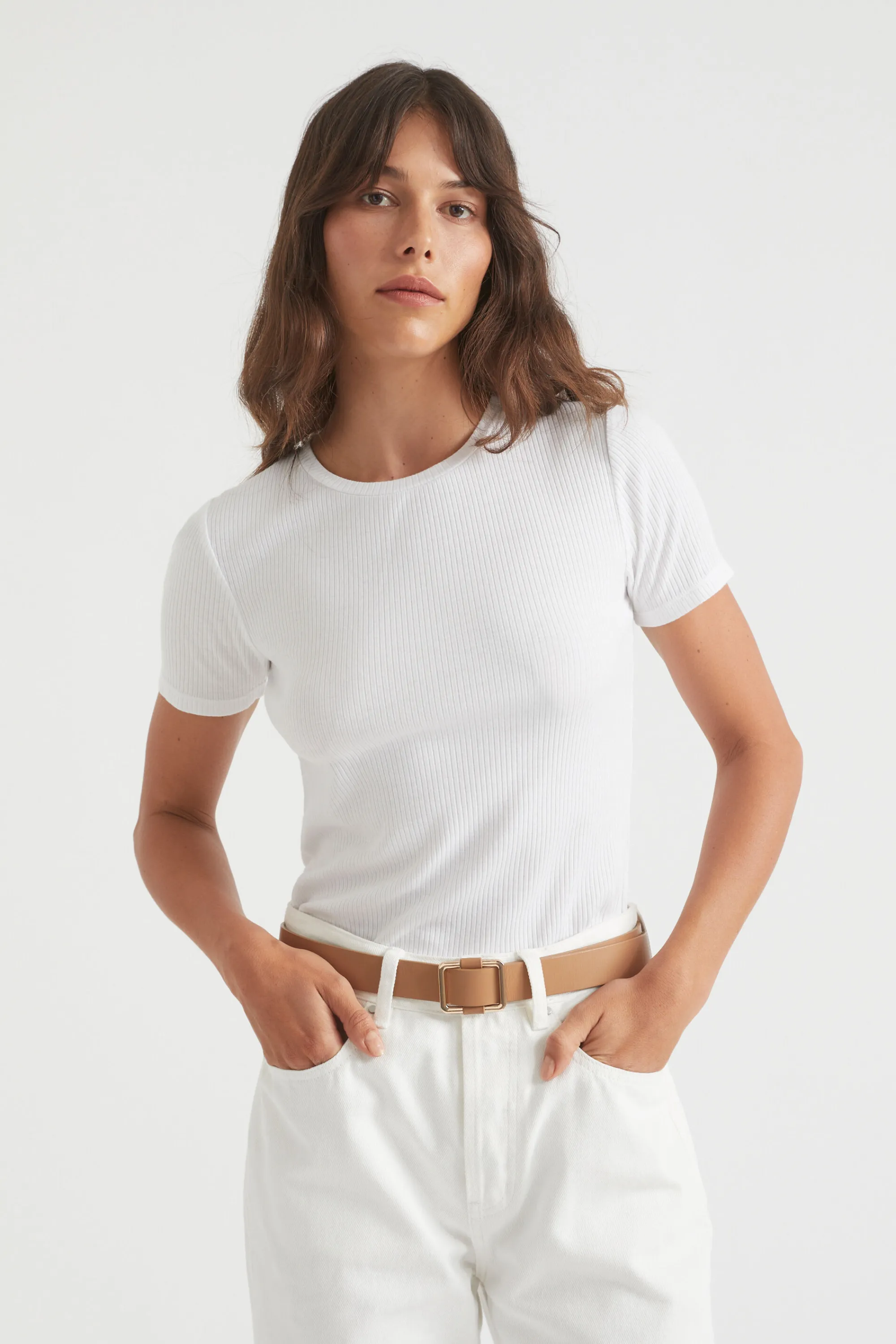 Woman Seed Heritage Belts-Naomi Leather Hip Belt