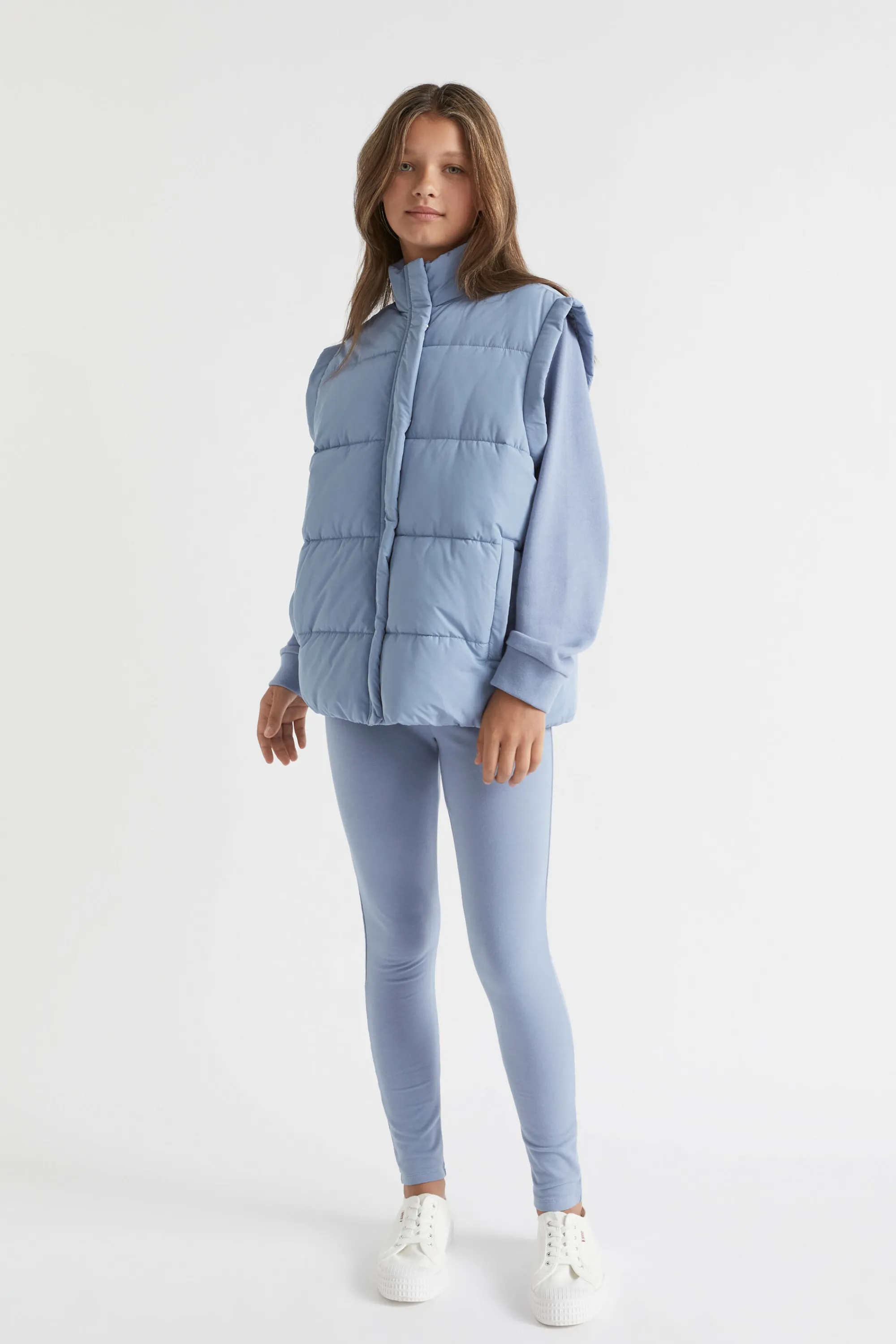 Teen Girl Seed Heritage Jackets & Vests-Oversized Puffa Vest