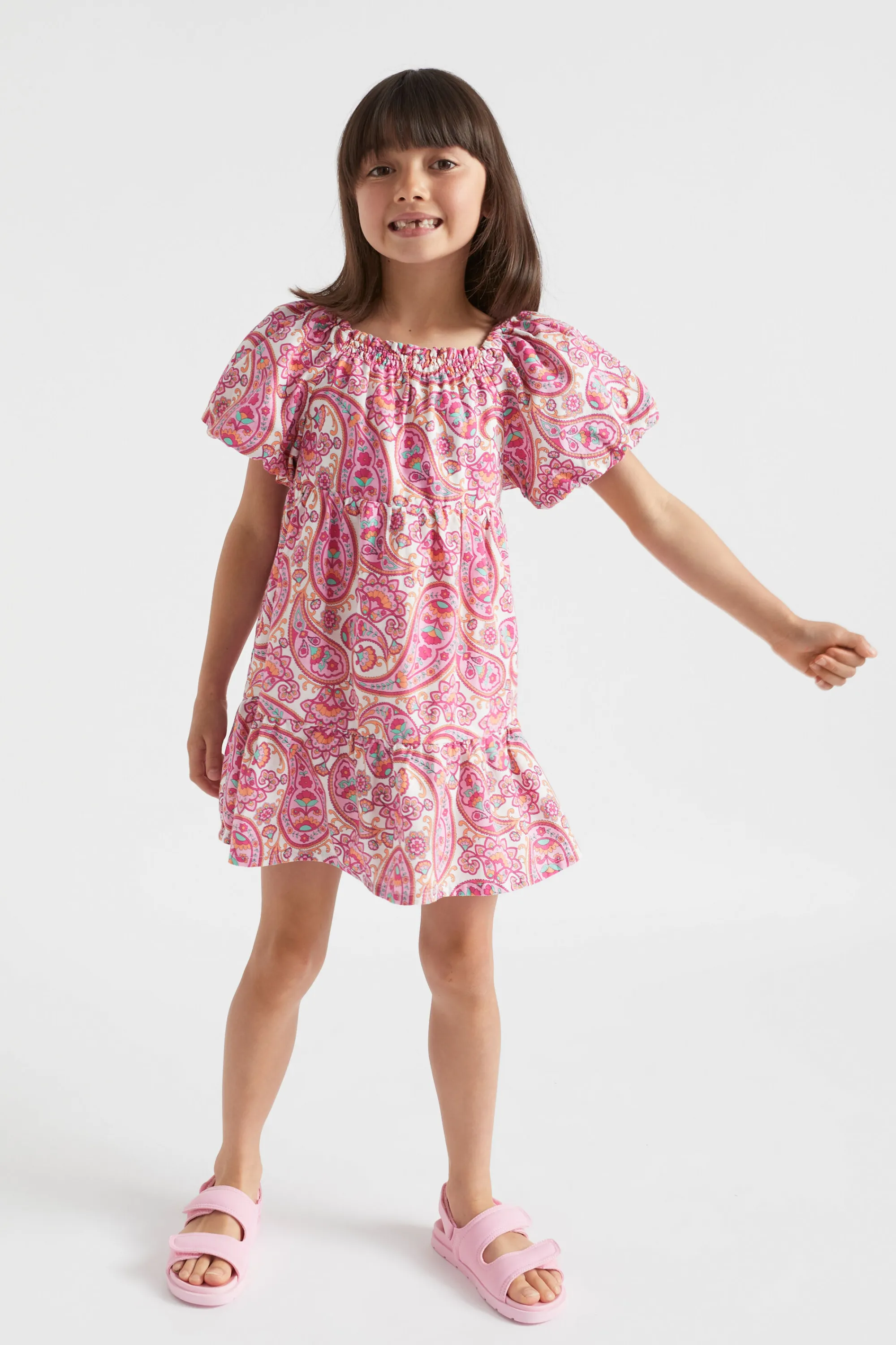 Girl Seed Heritage Dresses-Paisley Dress