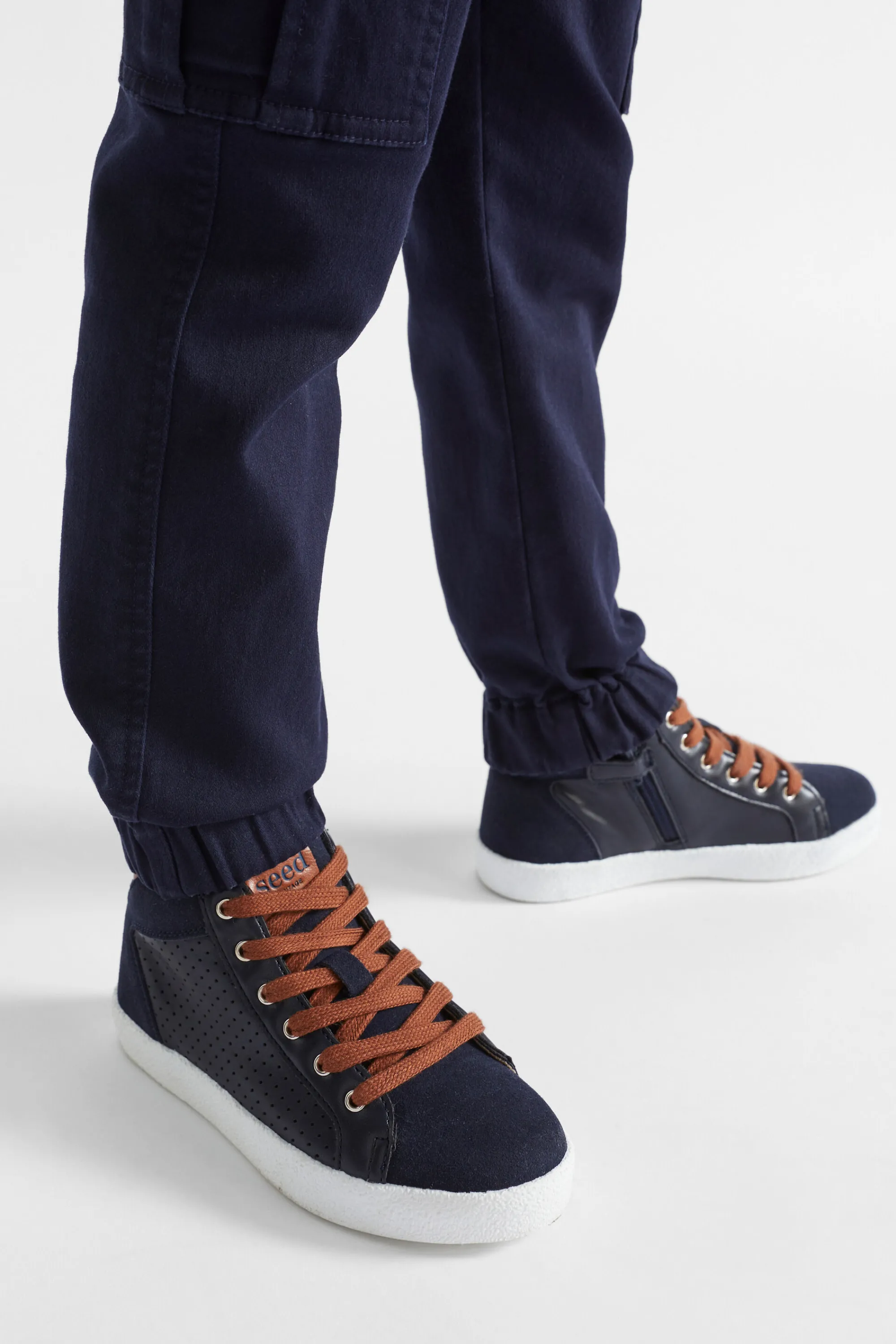 Boy Seed Heritage Sneakers & Trainers-Perforated High Top