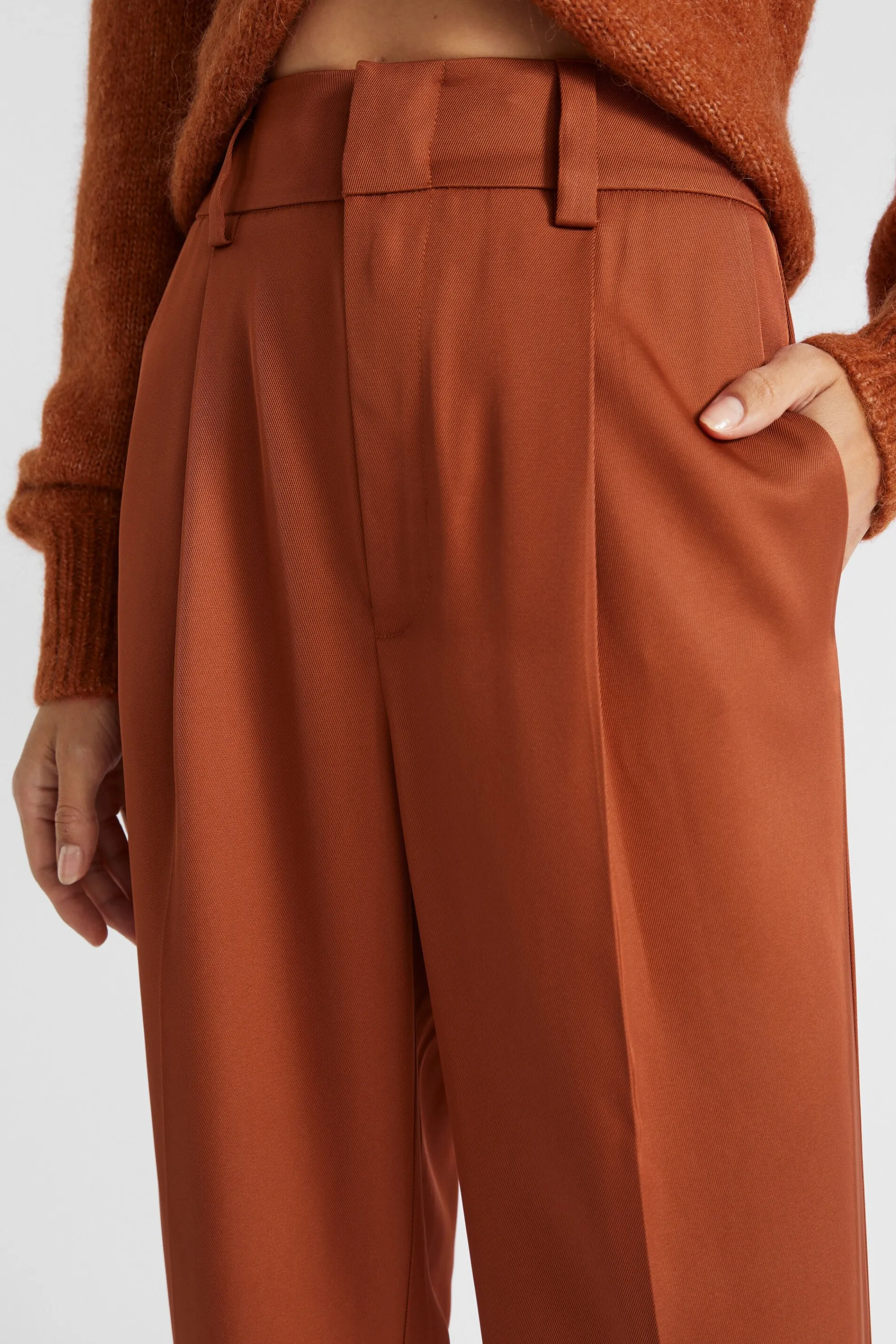 Woman Seed Heritage Pants-Pleat Front Trouser