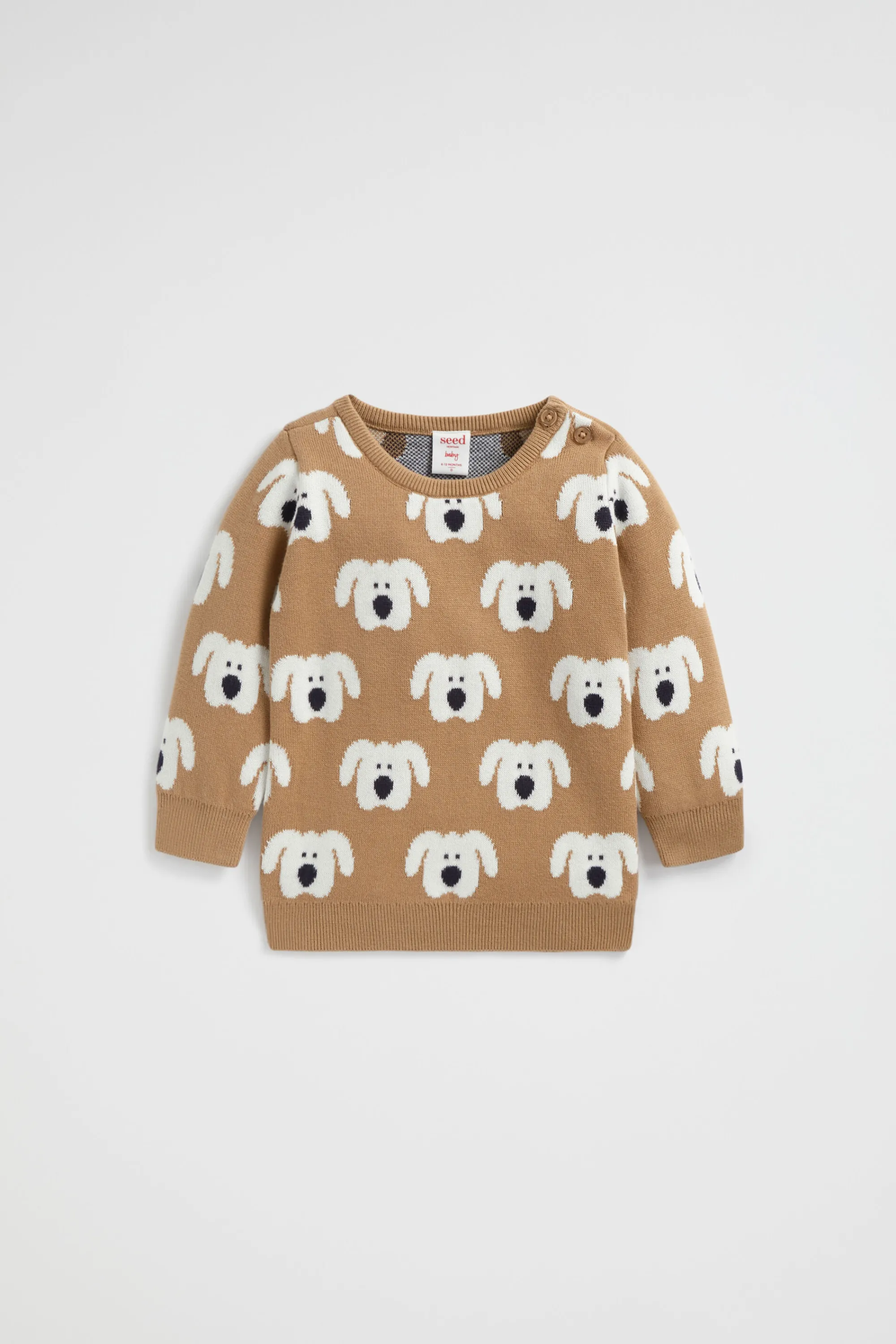 Baby Boy Seed Heritage Knitwear & Sweaters-Puppy Knit