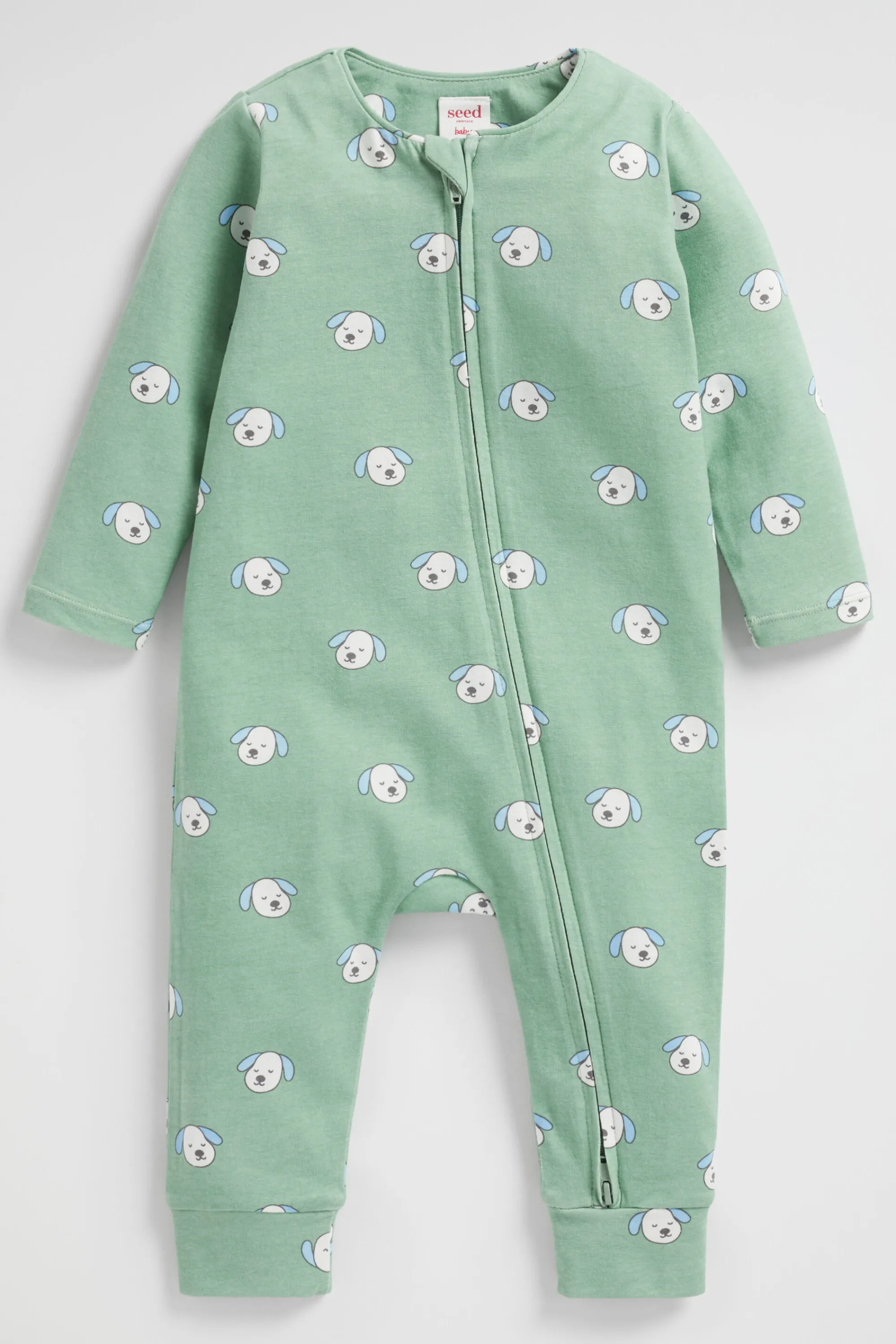 Newborn Seed Heritage Jumpsuits & Overalls-Puppy Zipsuit