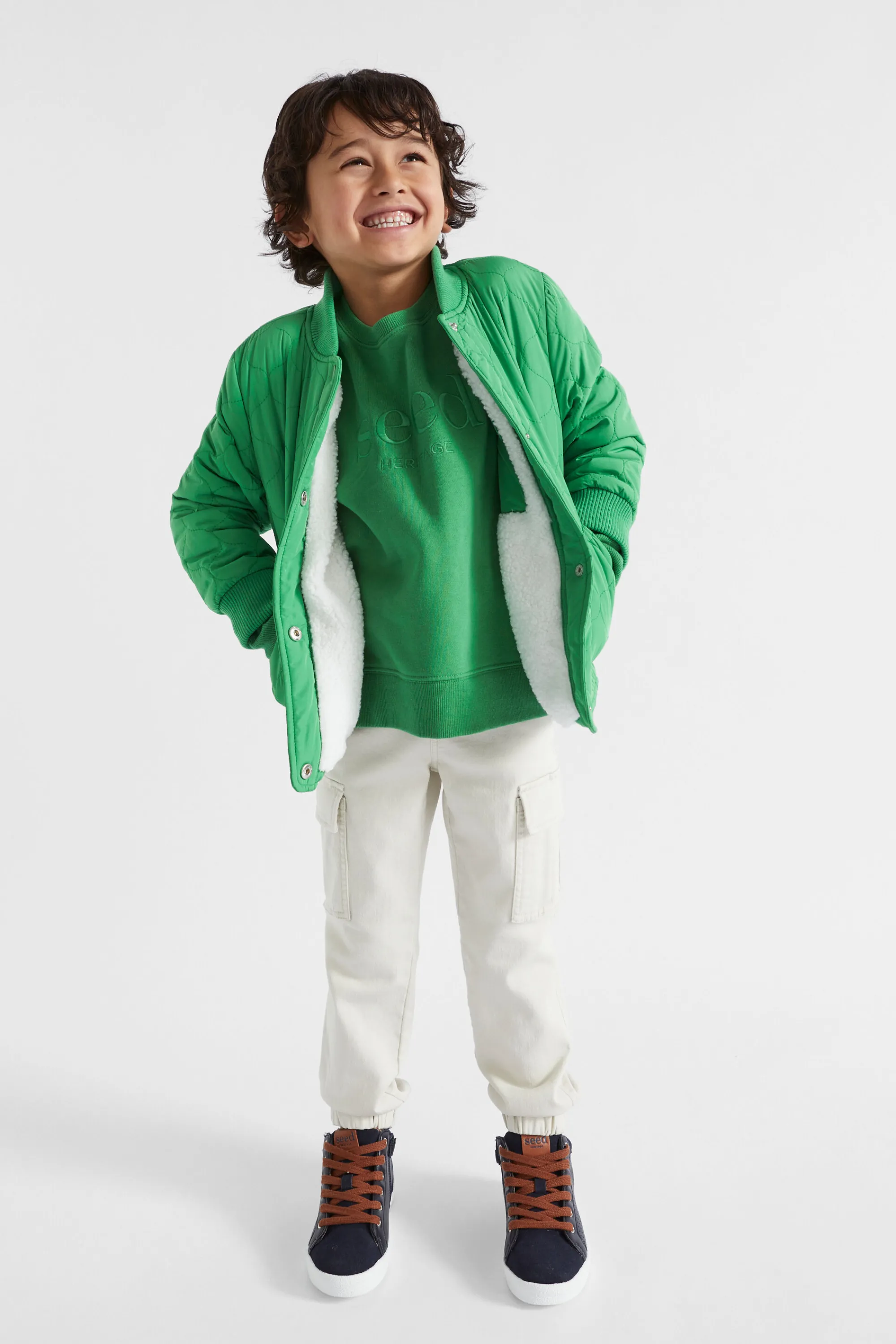 Boy Seed Heritage Jackets & Vests-Quilted Bomber