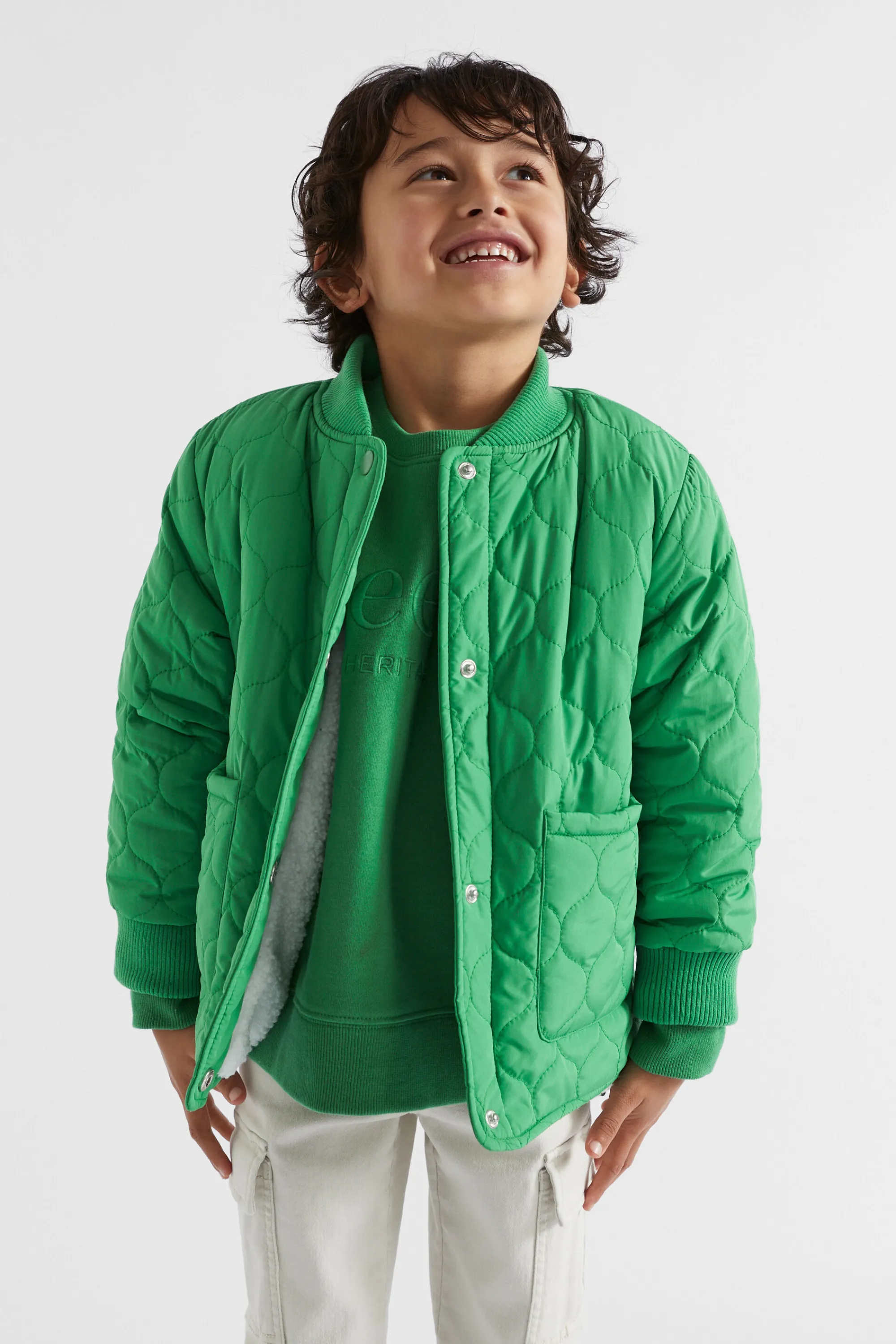 Boy Seed Heritage Jackets & Vests-Quilted Bomber