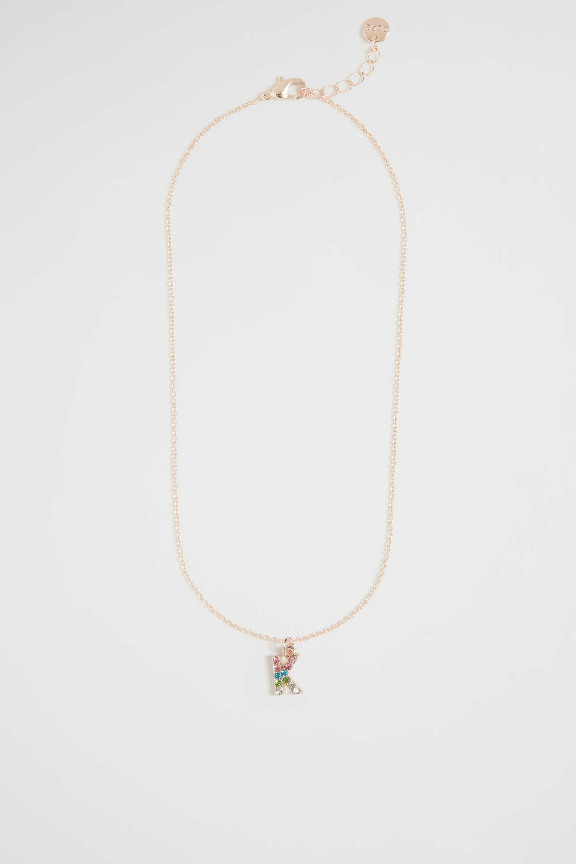 Girl Seed Heritage Jewellery-Rainbow Diamante Initial Neclace