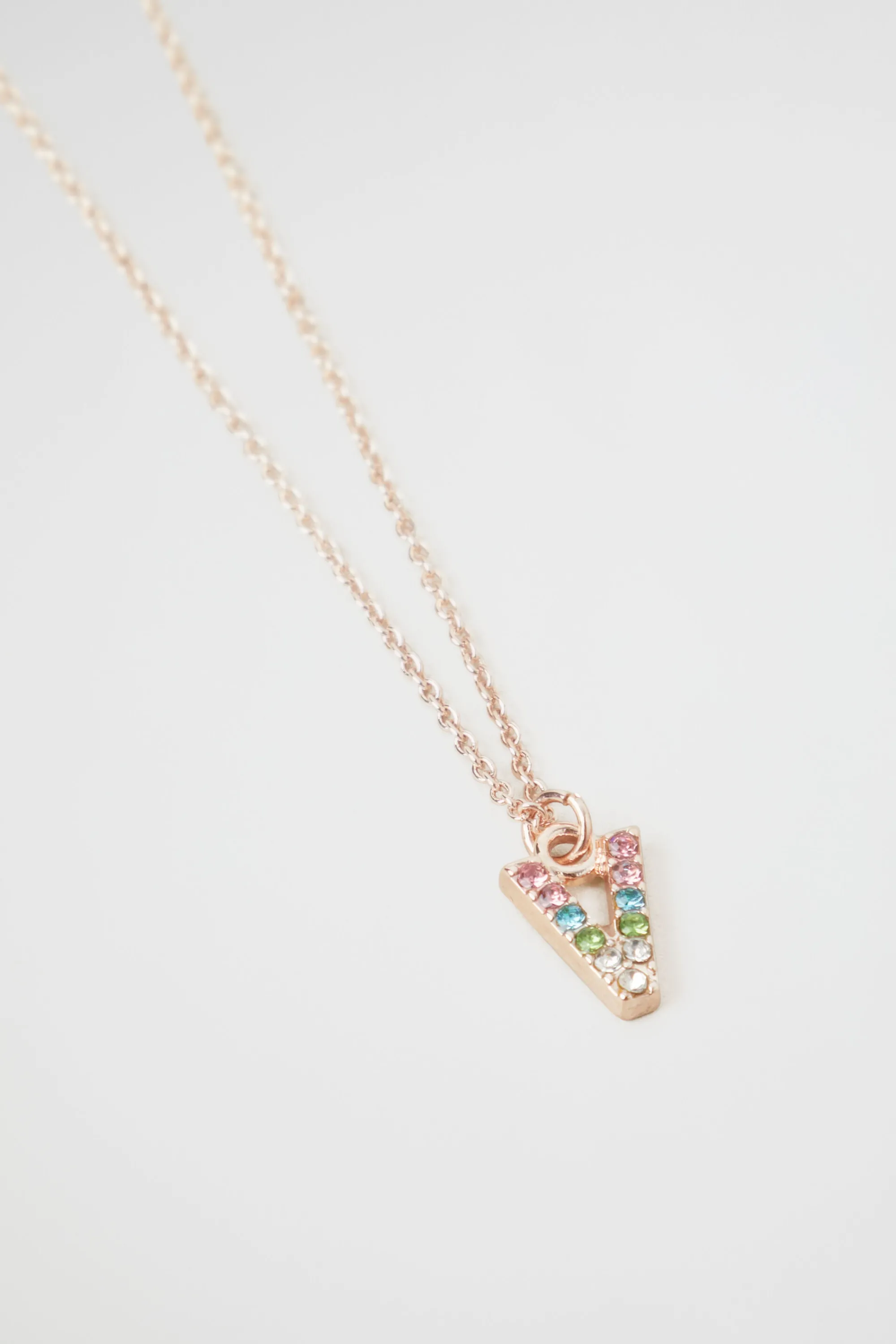 Girl Seed Heritage Jewellery-Rainbow Diamante Initial Necklace