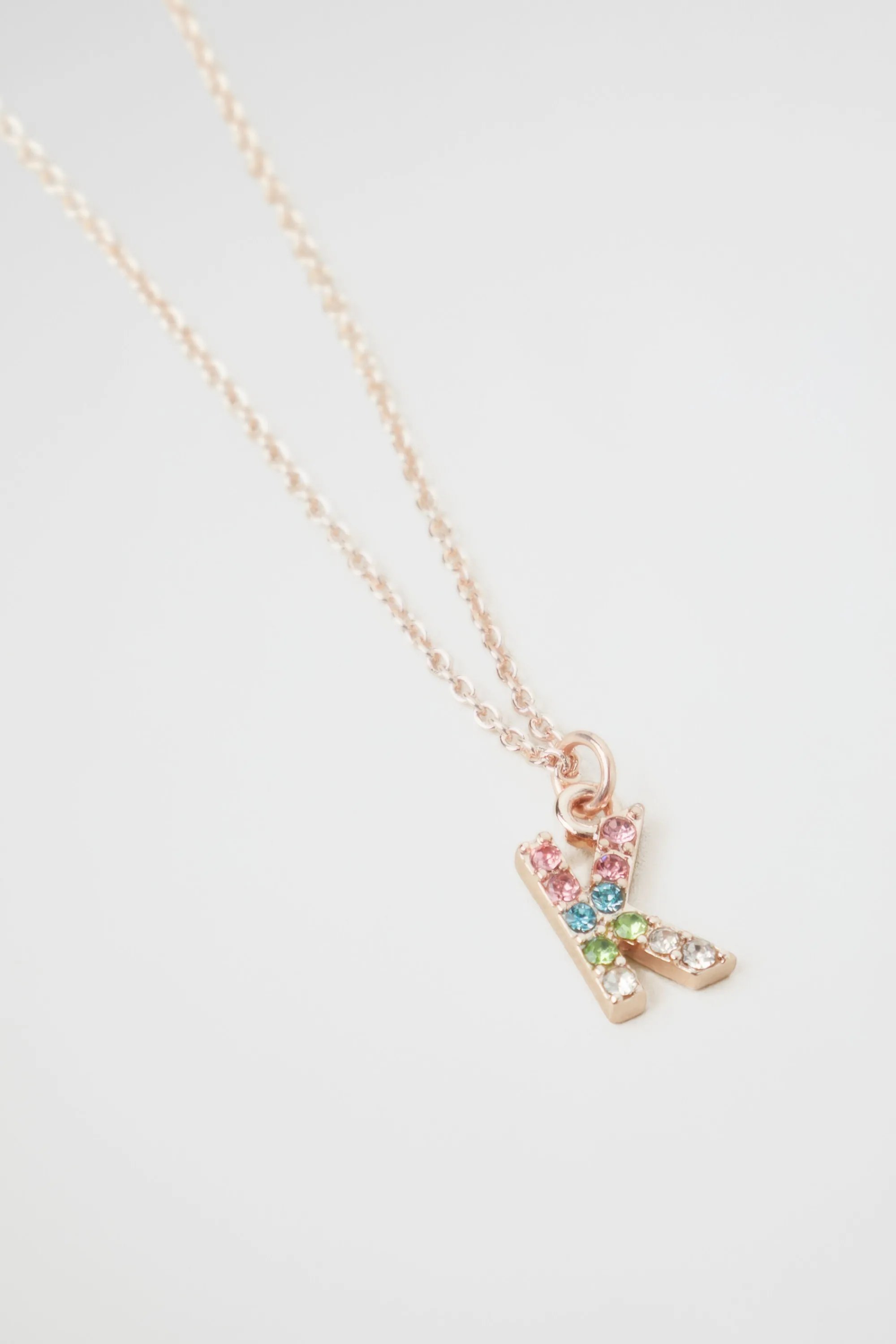 Girl Seed Heritage Jewellery-Rainbow Diamante Initial Neclace