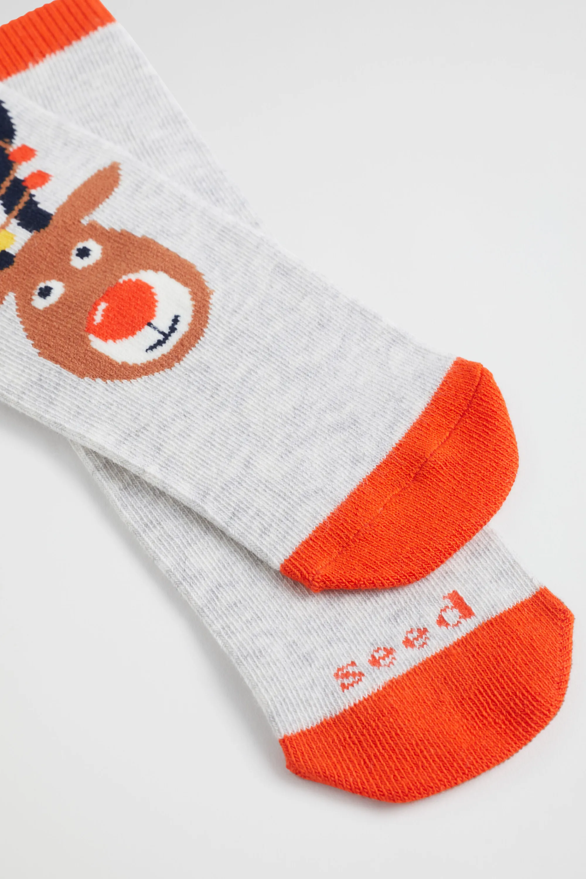 Girl Seed Heritage Socks-Reindeer Sock