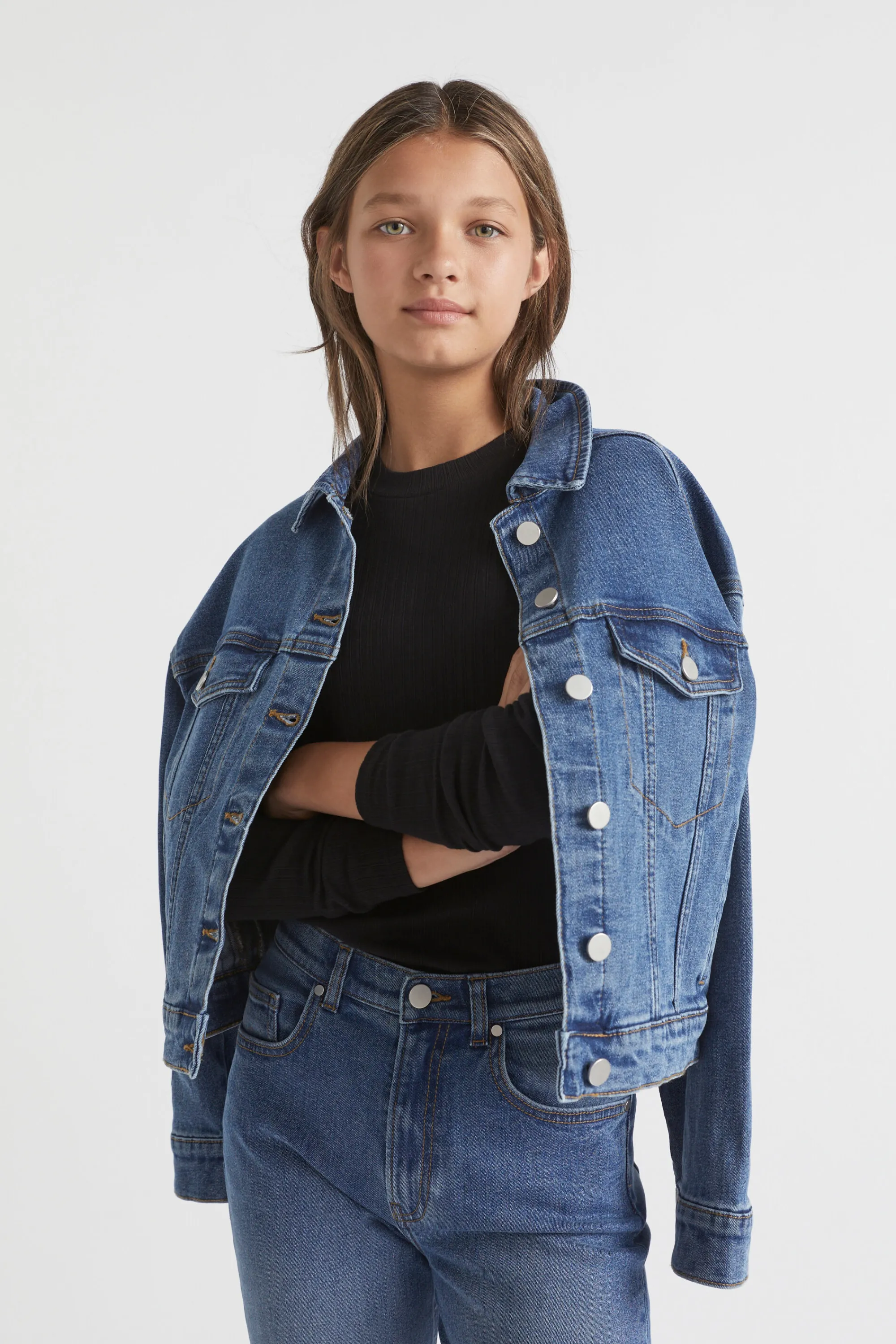 Teen Girl Seed Heritage Denim & Jeans-Relaxed Denim Jacket