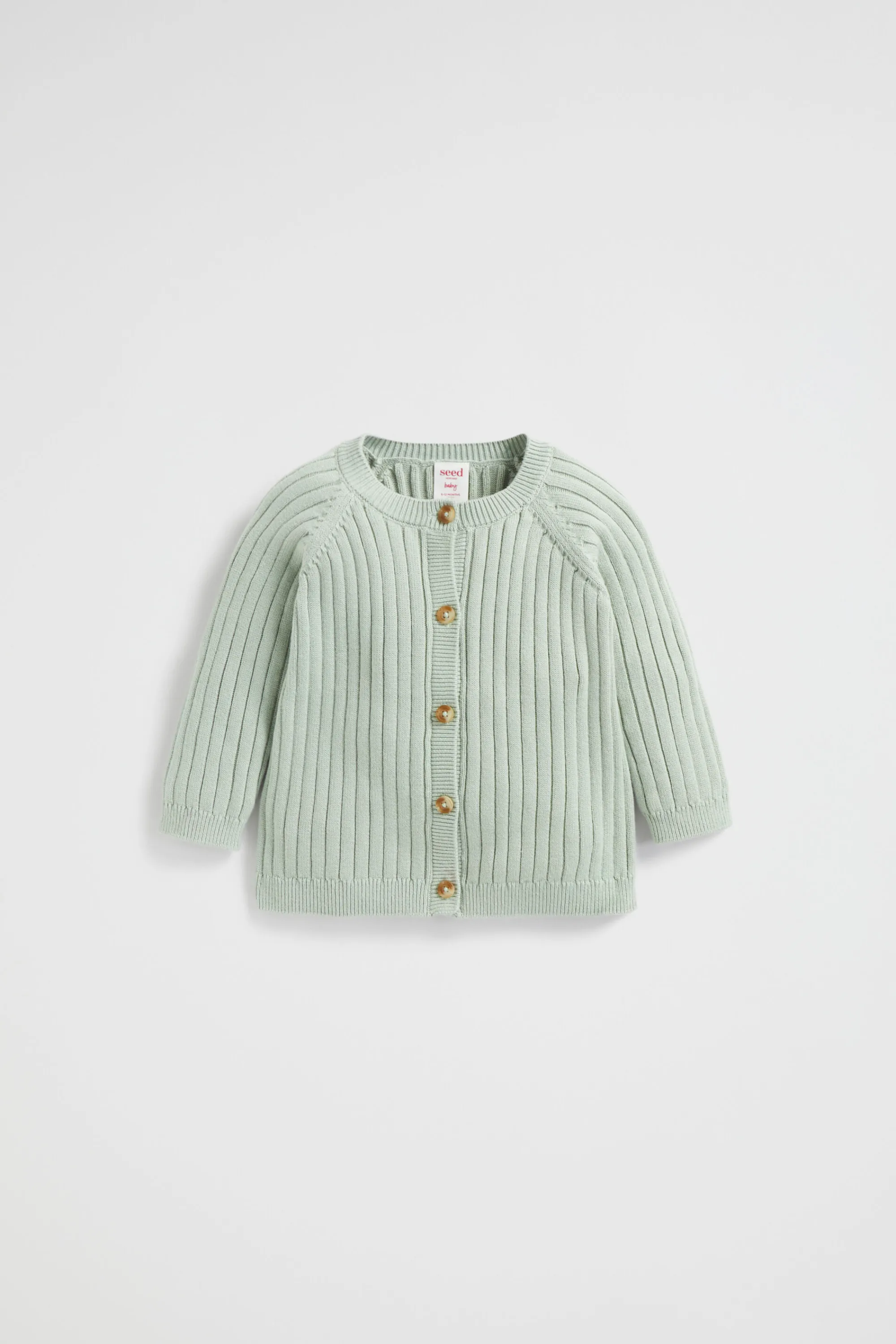 Newborn Seed Heritage Knitwear & Sweaters-Rib Knit Cardigan