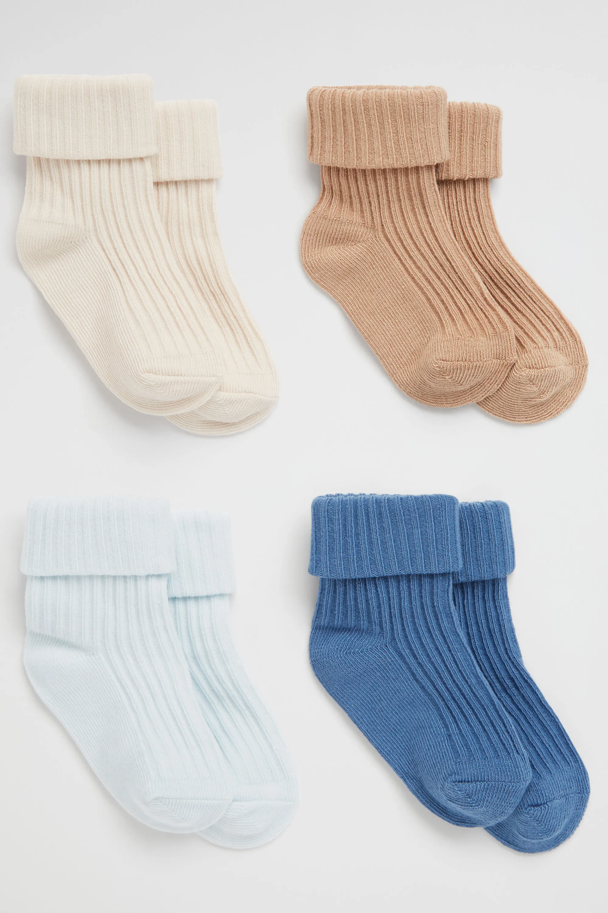 Newborn Seed Heritage Socks-Rib Sock Multipack