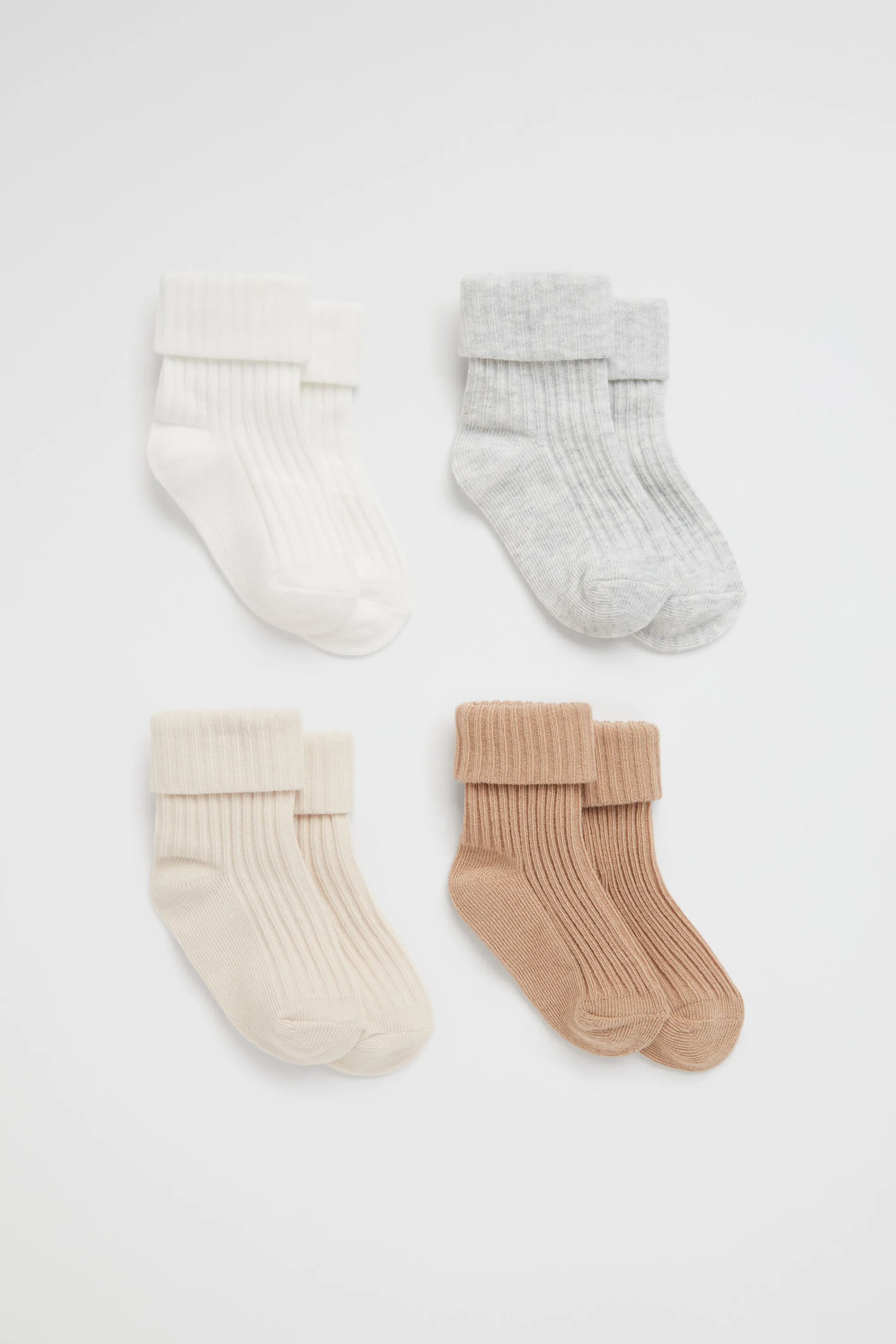 Newborn Seed Heritage Socks-Rib Sock Multipack